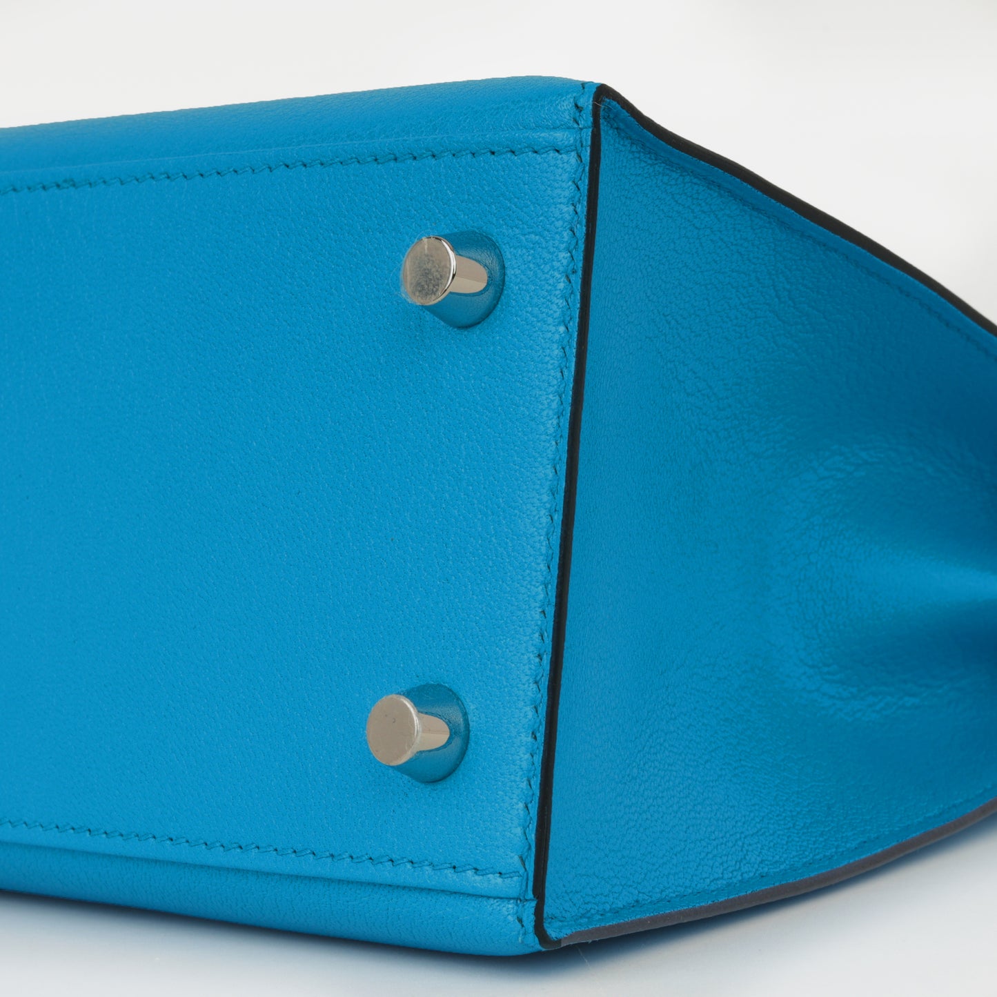 Hermès Kelly 25 - Bleu Frida Chevre Chamkila | Palladium Hardware