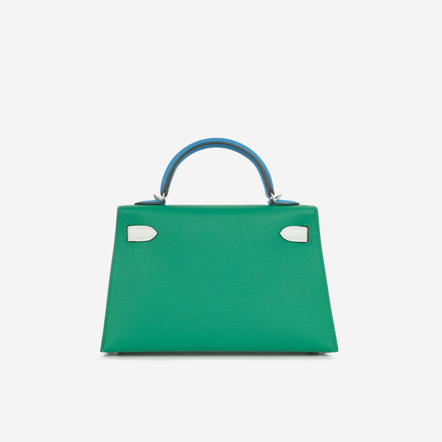 Hermès Mini Kelly Tricolore - Vert Vertigo / Vert Fizz / Bleu Zanzibar Epsom | Palladium Hardware