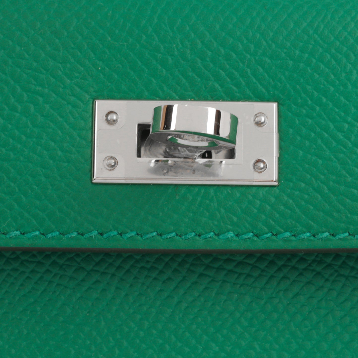 Hermès Mini Kelly Tricolore - Vert Vertigo / Vert Fizz / Bleu Zanzibar Epsom | Palladium Hardware