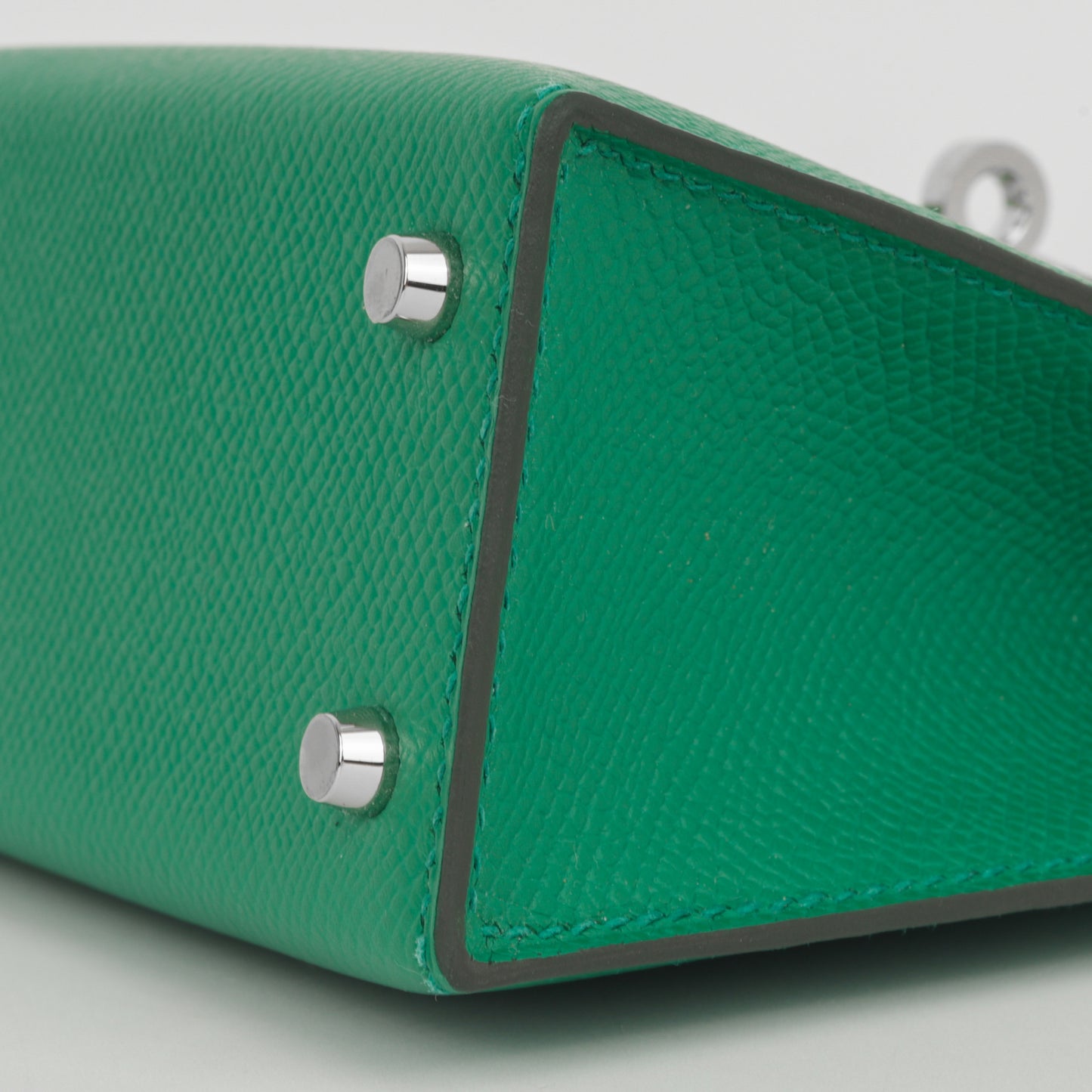 Hermès Mini Kelly Tricolore - Vert Vertigo / Vert Fizz / Bleu Zanzibar Epsom | Palladium Hardware