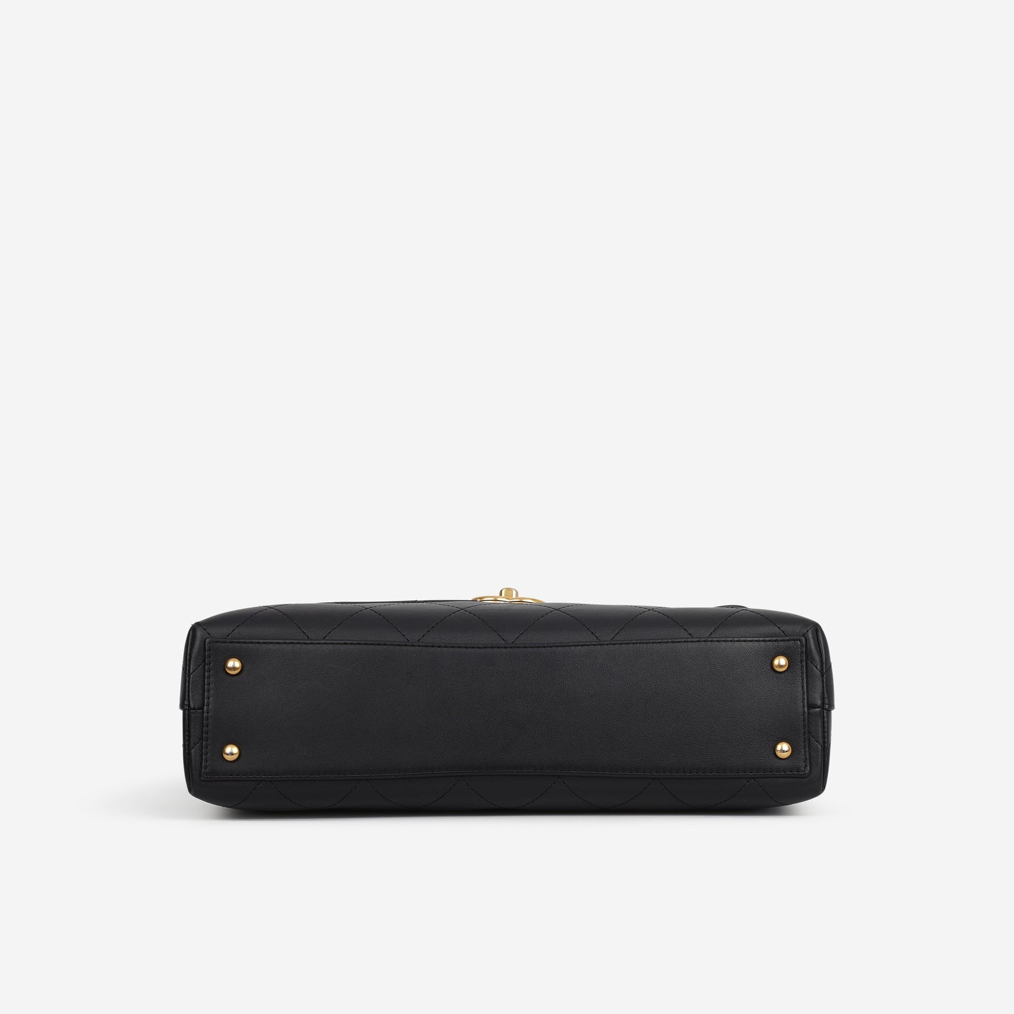 Chanel 25S Maxi CC Top Handle - Black Calfskin | Gold Hardware - Bagista