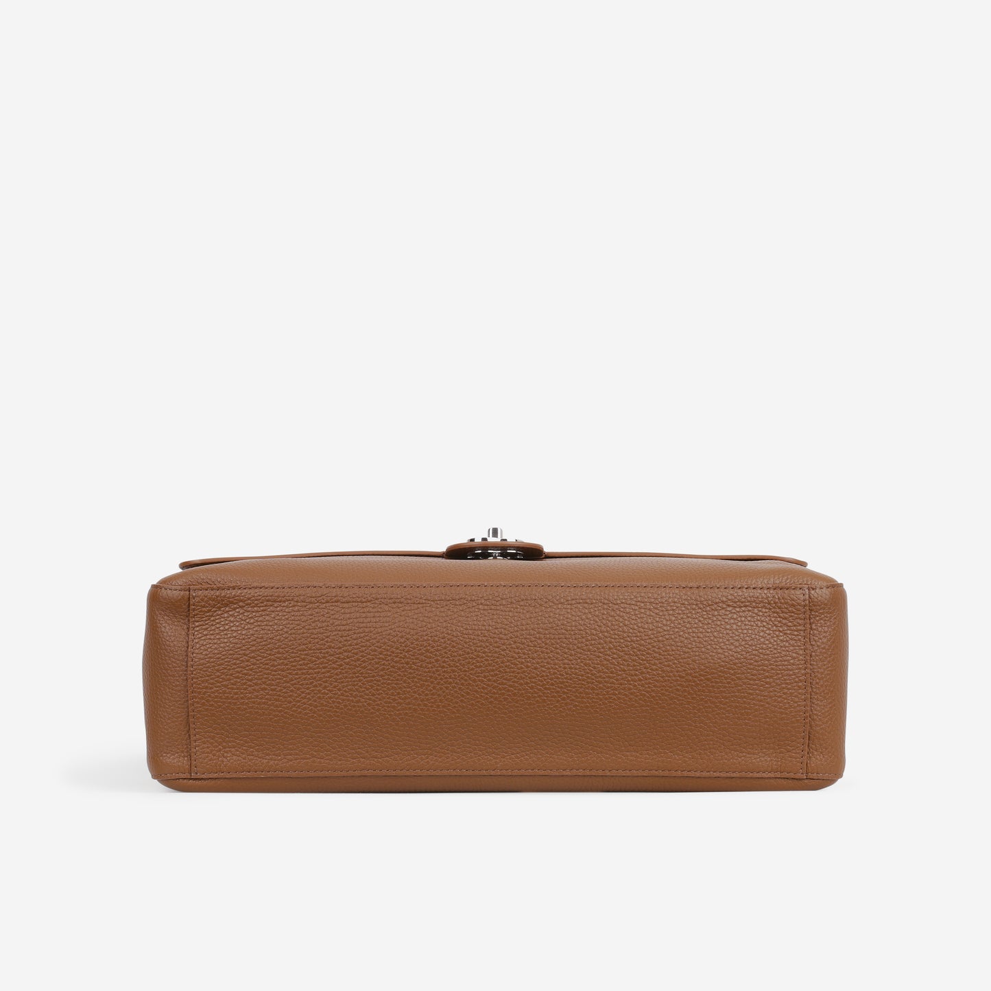 Chanel Maxi Flap 38 Bag - Camel Grained Calfskin | Silver Hardware