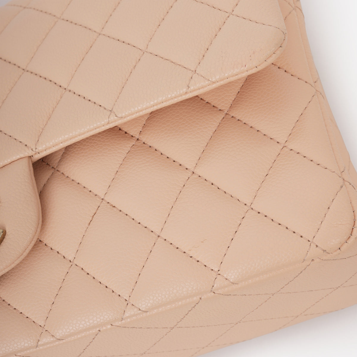 Chanel Medium Classic Flap - Beige Caviar | Champagne Gold Hardware