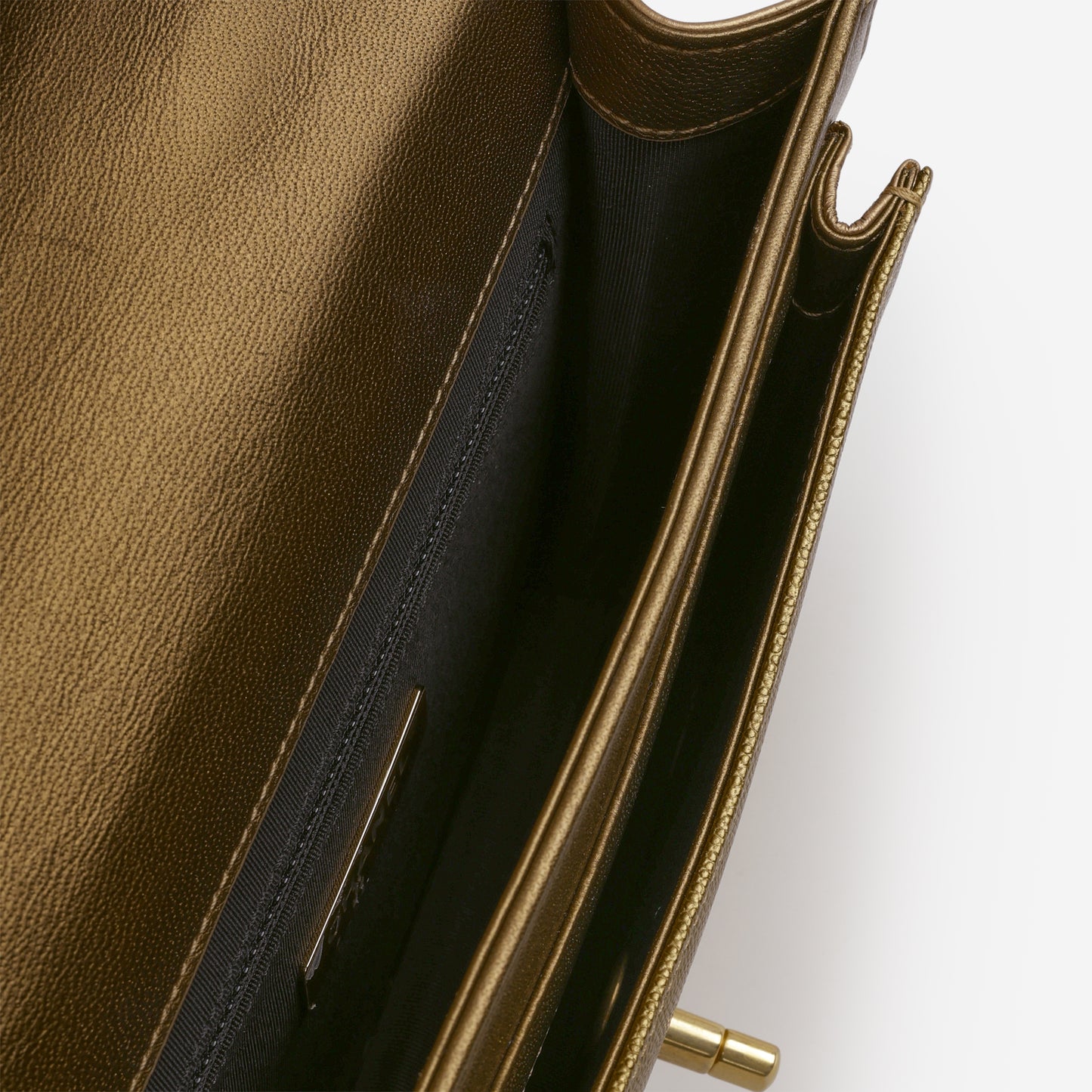 Chanel Chain Handle Flap Bag - Bronze Caviar / Calfskin | Gold Hardware - Bagista