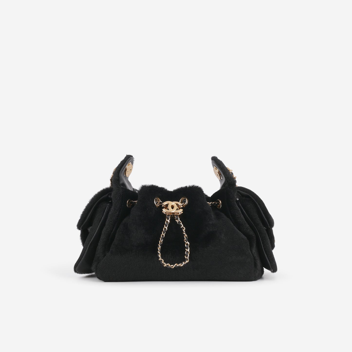 Chanel Metiers D'Art Mini 25 Hobo - Black Pony Hair Polished | Gold Hardware