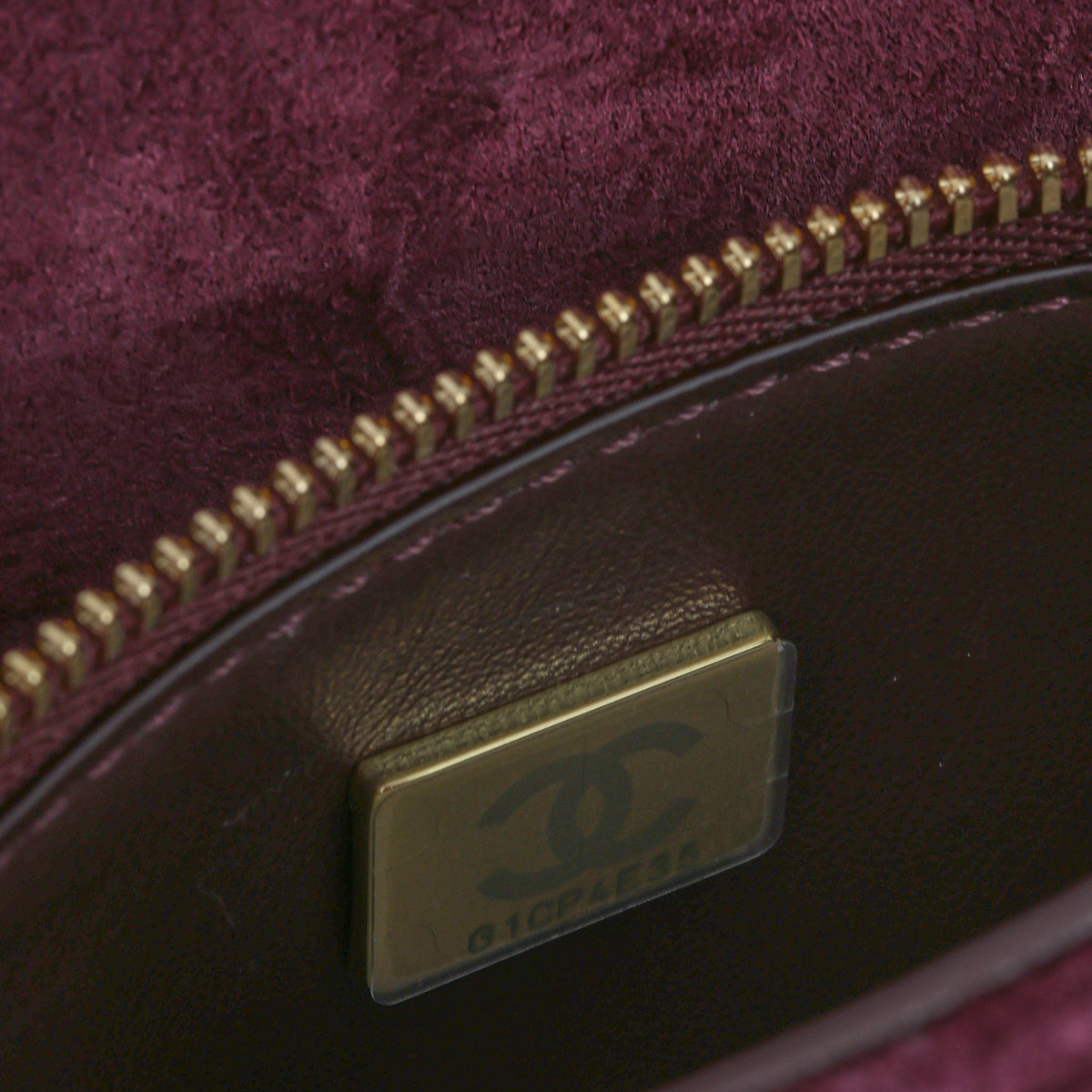 Chanel Mini "Souplissimo" Flap - Burgundy Suede Goatskin | Gold Hardware