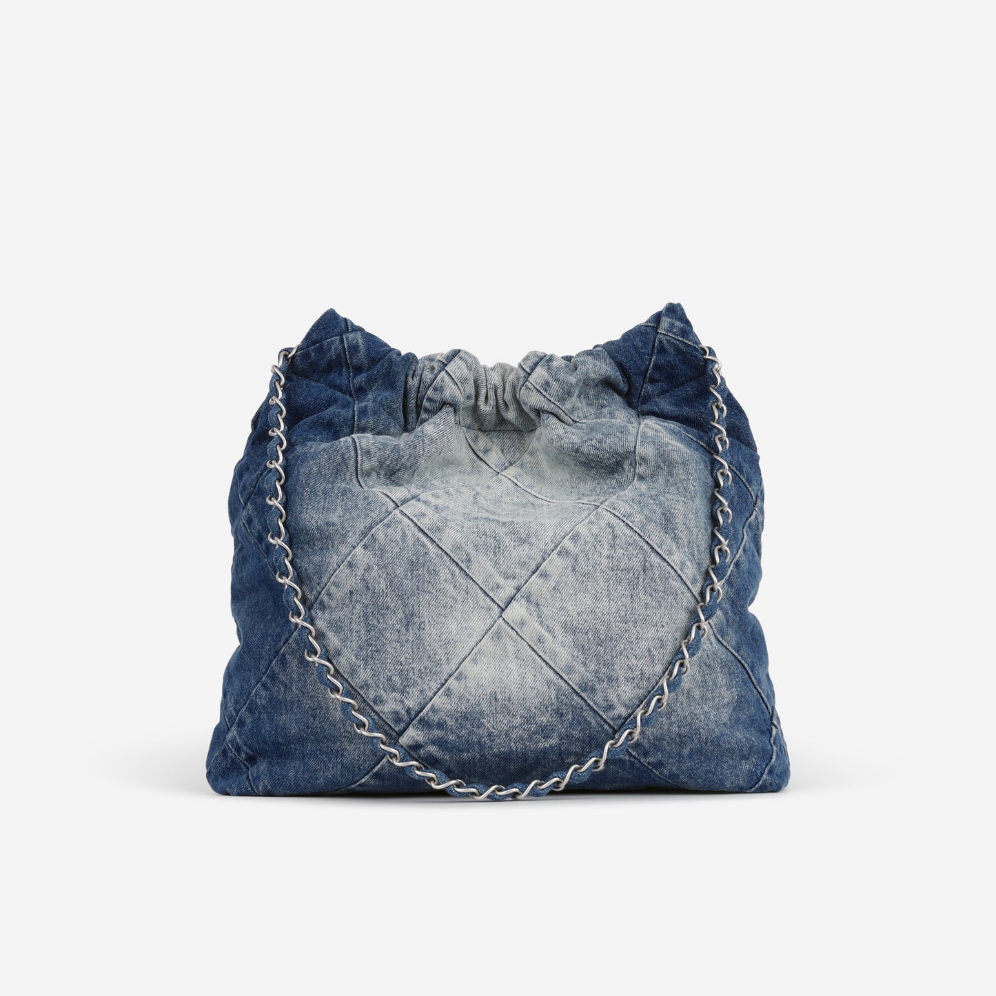 Chanel Small 22 Tote - Ombre Denim | Silver Hardware