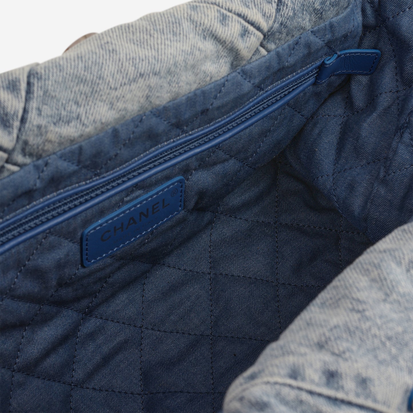 Chanel Small 22 Tote - Ombre Denim | Silver Hardware