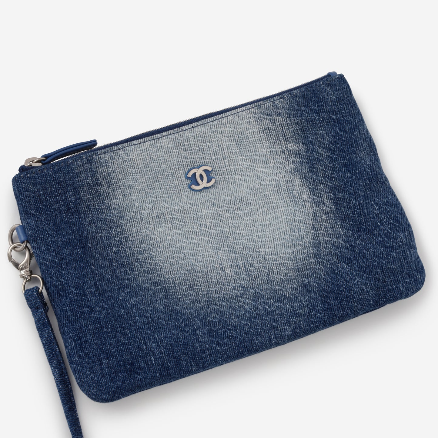 Chanel Small 22 Tote - Ombre Denim | Silver Hardware