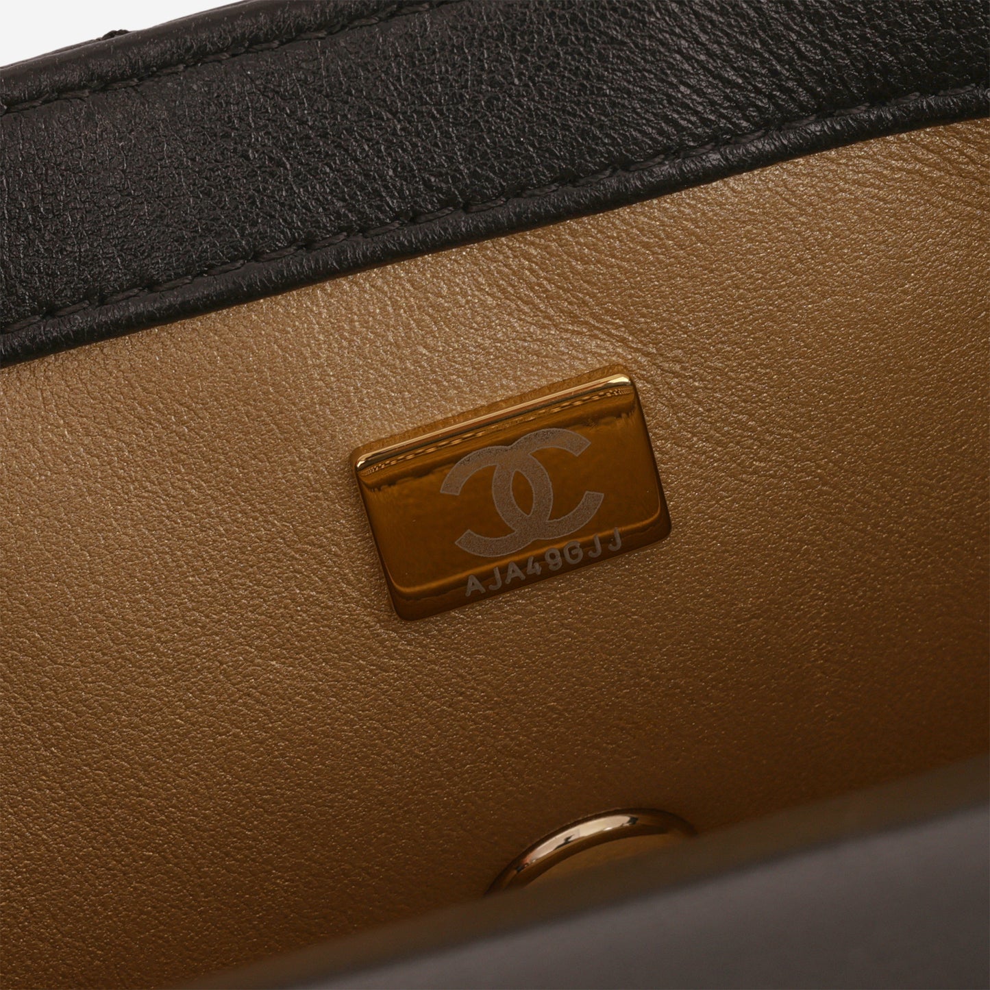 Chanel Mini Rectangular CC Crush - Black Lambskin | Champagne Gold Hardware