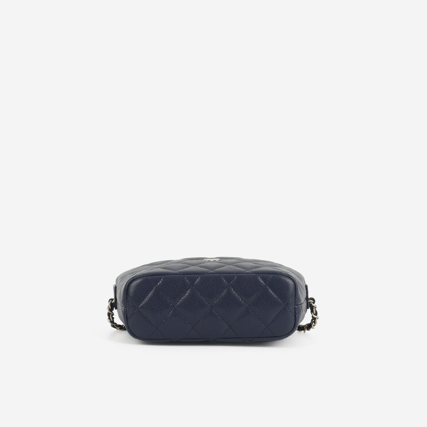 Chanel Quilted Hobo Clutch - Navy Caviar | Champagne Gold Hardware