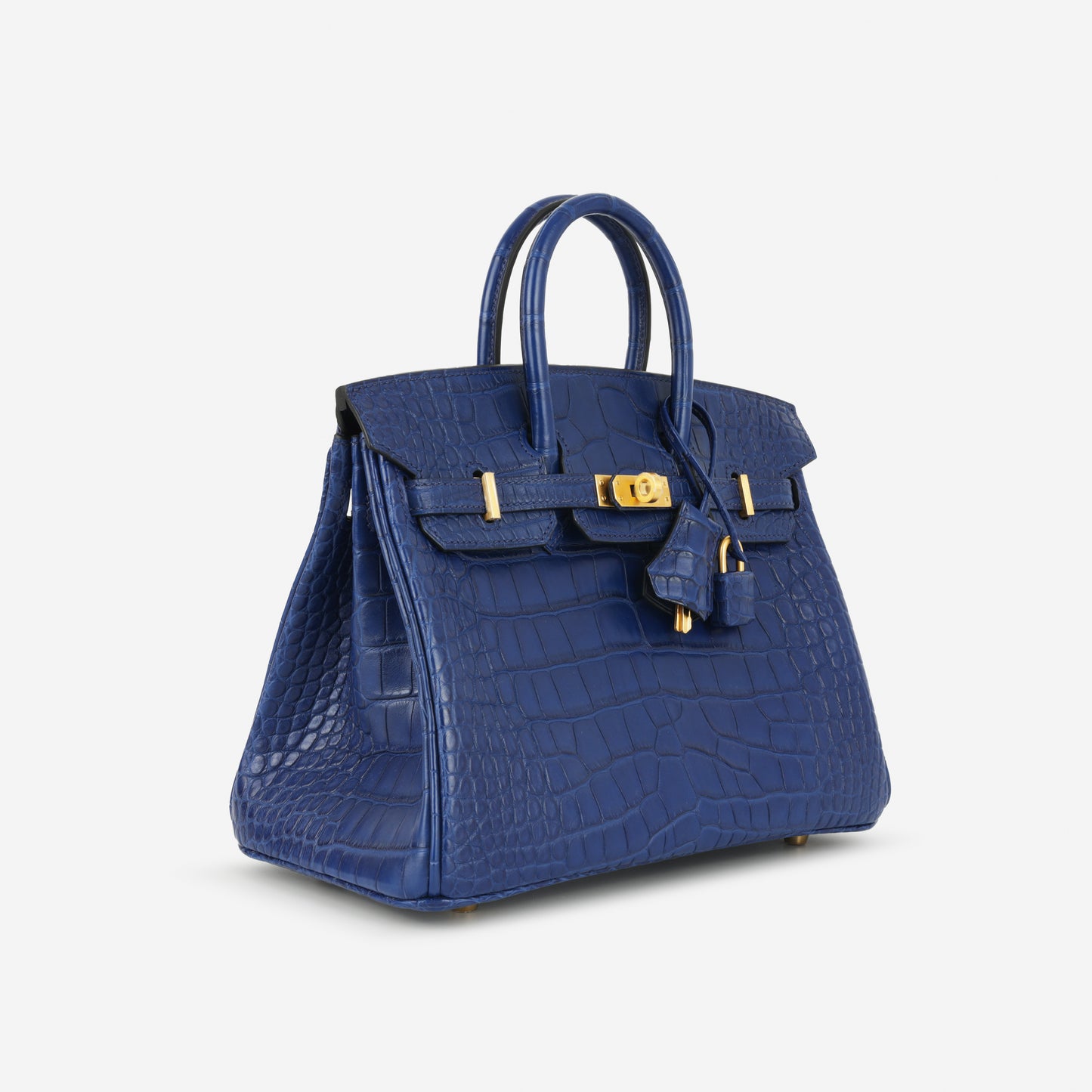 Hermès Birkin 25 - Bleu Saphir Matte Alligator | Brushed Gold Hardware