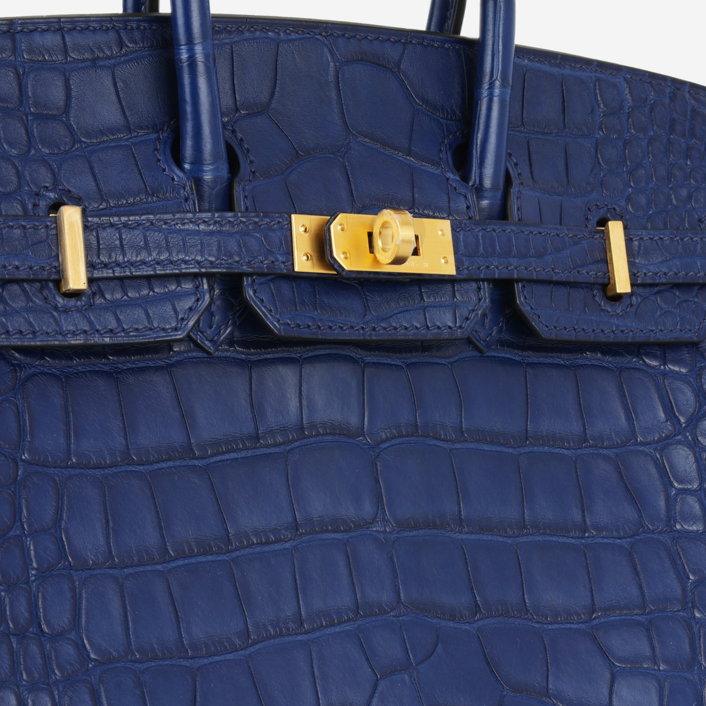 Hermès Birkin 25 - Bleu Saphir Matte Alligator | Brushed Gold Hardware