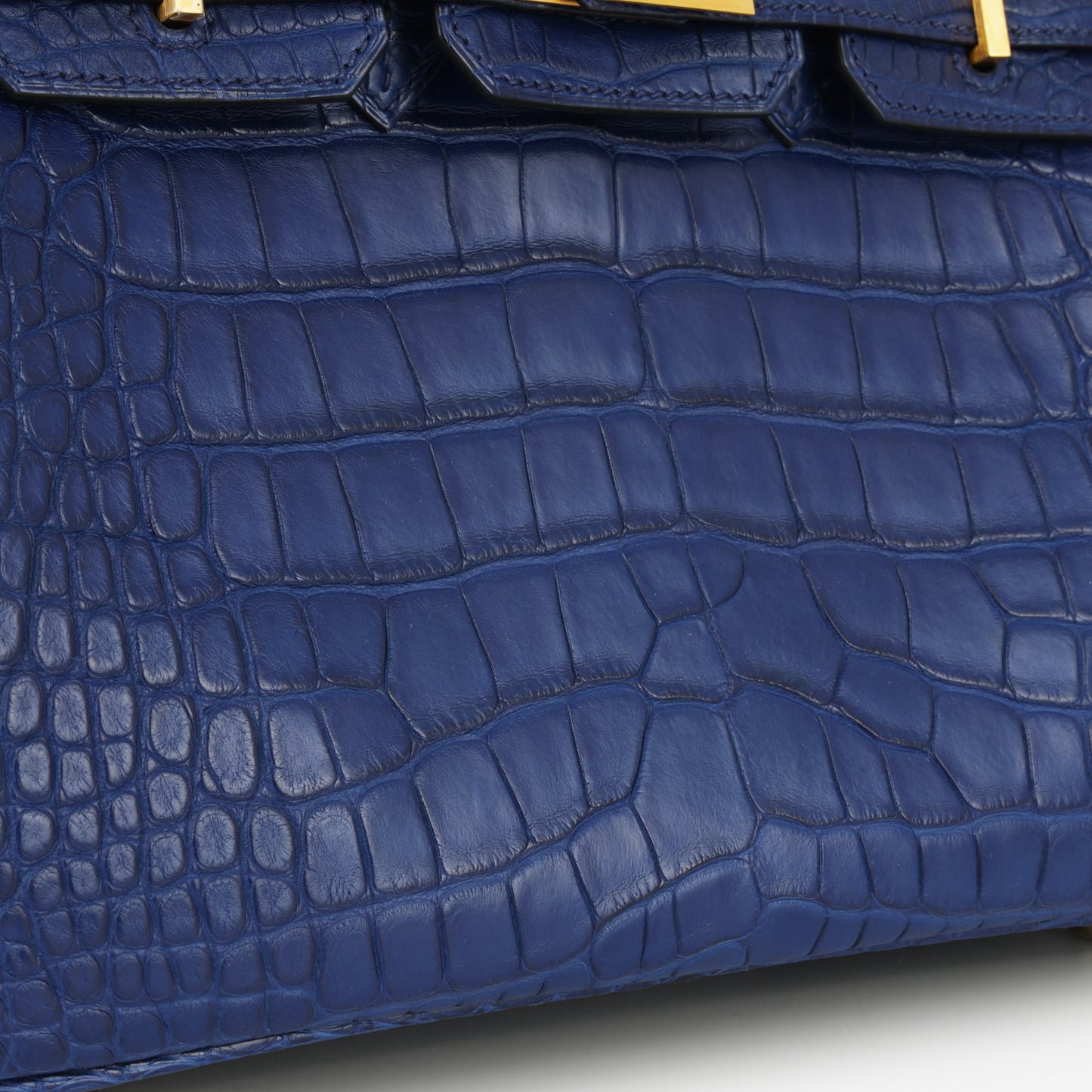 Hermès Birkin 25 - Bleu Saphir Matte Alligator | Brushed Gold Hardware