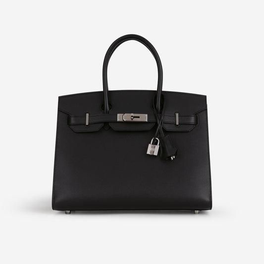 Hermès Birkin 30 - Noir Madame | Palladium Hardware