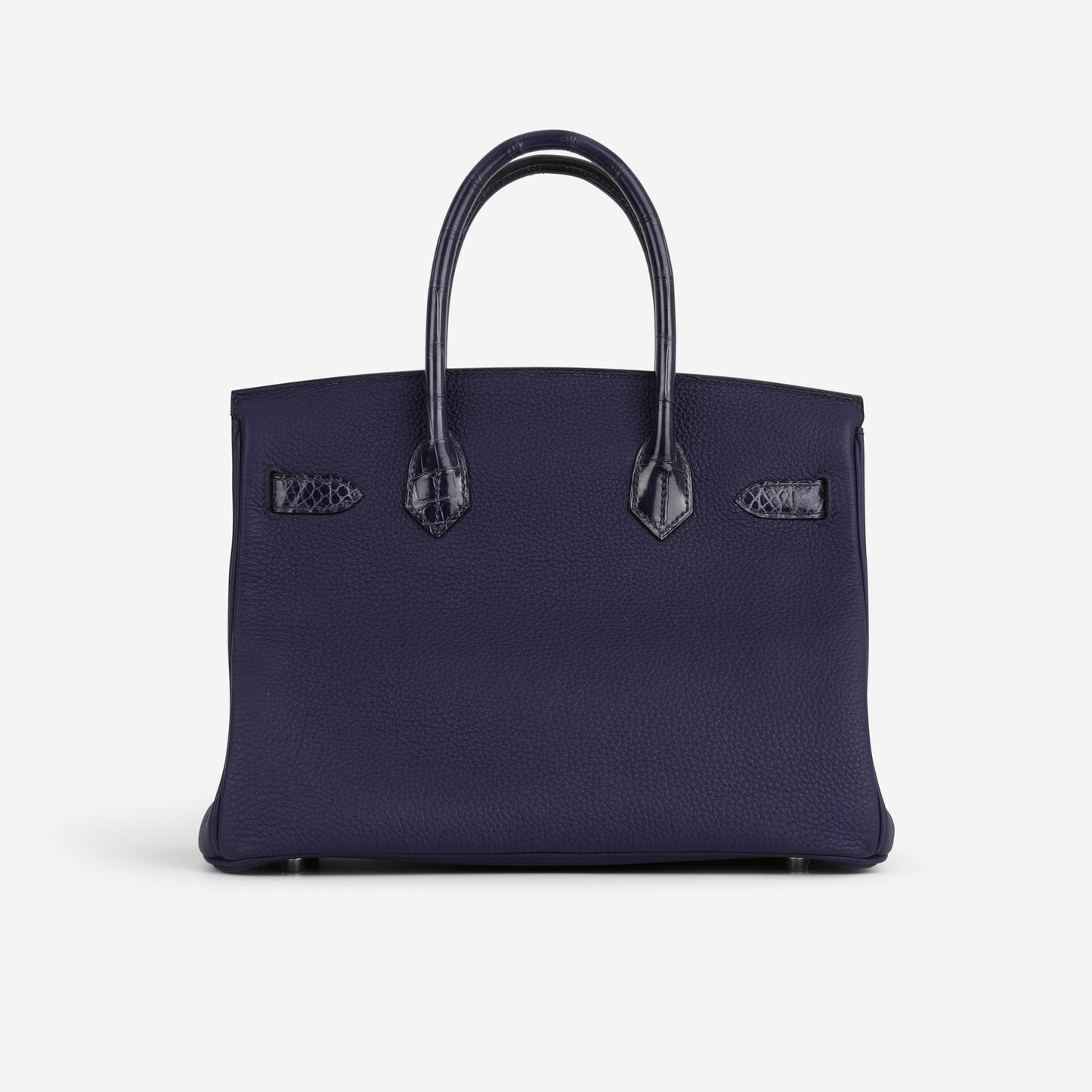 Hermès Birkin 30 Touch - Bleu Encre Togo / Crocodile Niloticus | Palladium Hardware