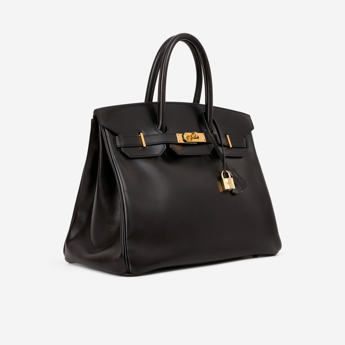 Hermès Vintage Birkin 35 - Noir Box Retourne | Gold Hardware