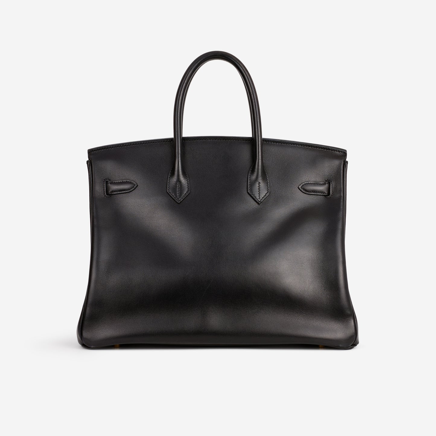 Hermès Vintage Birkin 35 - Noir Box Retourne | Gold Hardware