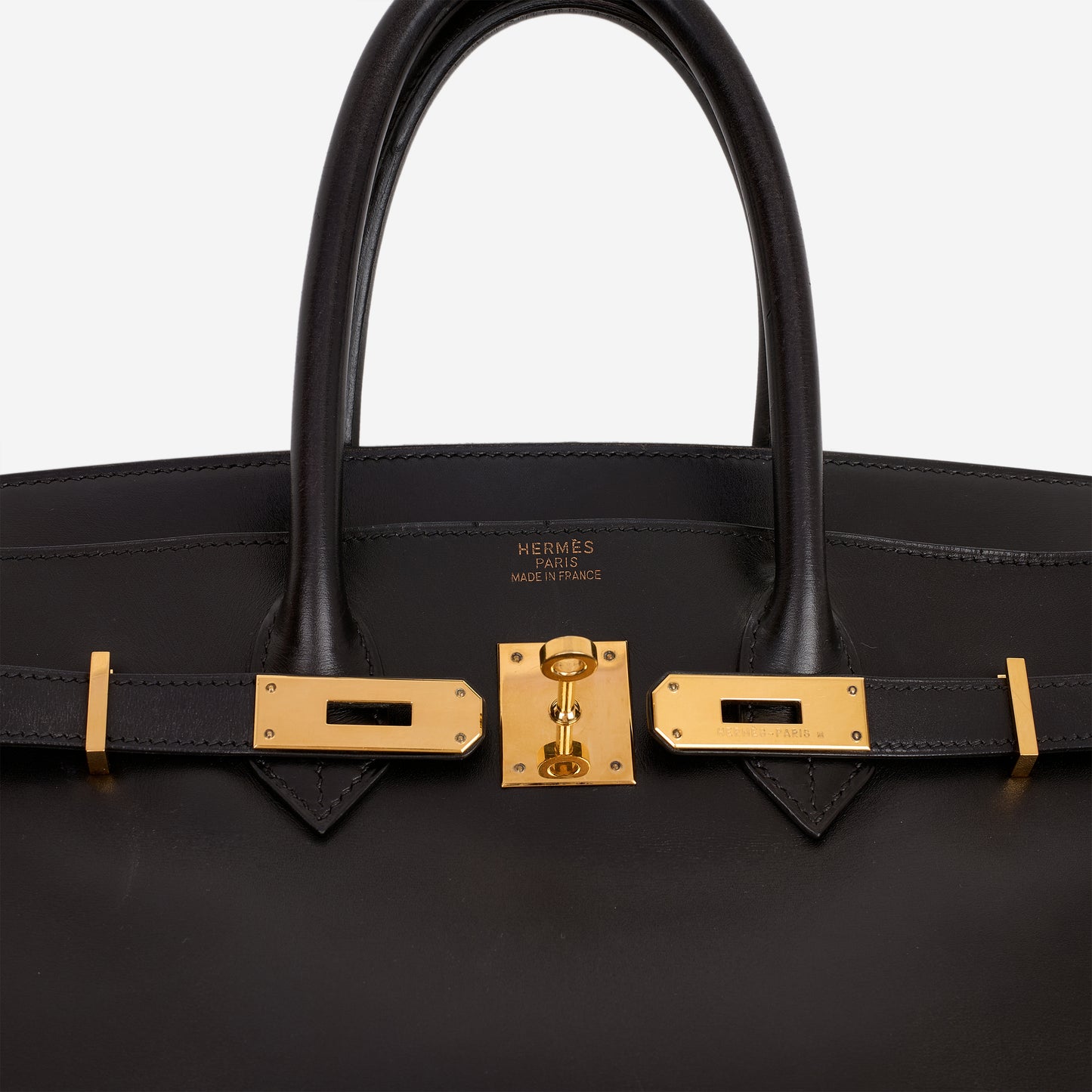Hermès Vintage Birkin 35 - Noir Box Retourne | Gold Hardware