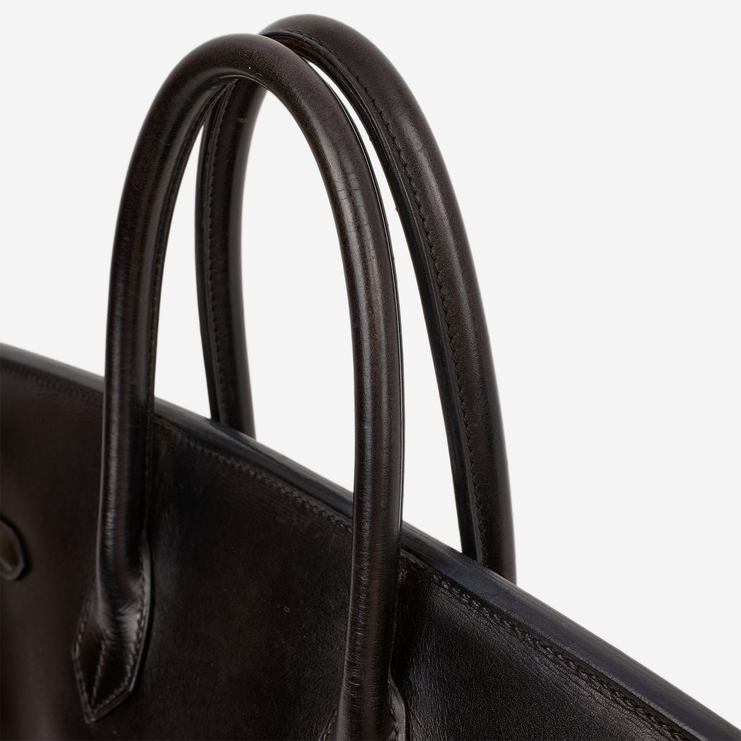 Hermès Vintage Birkin 35 - Noir Box Retourne | Gold Hardware