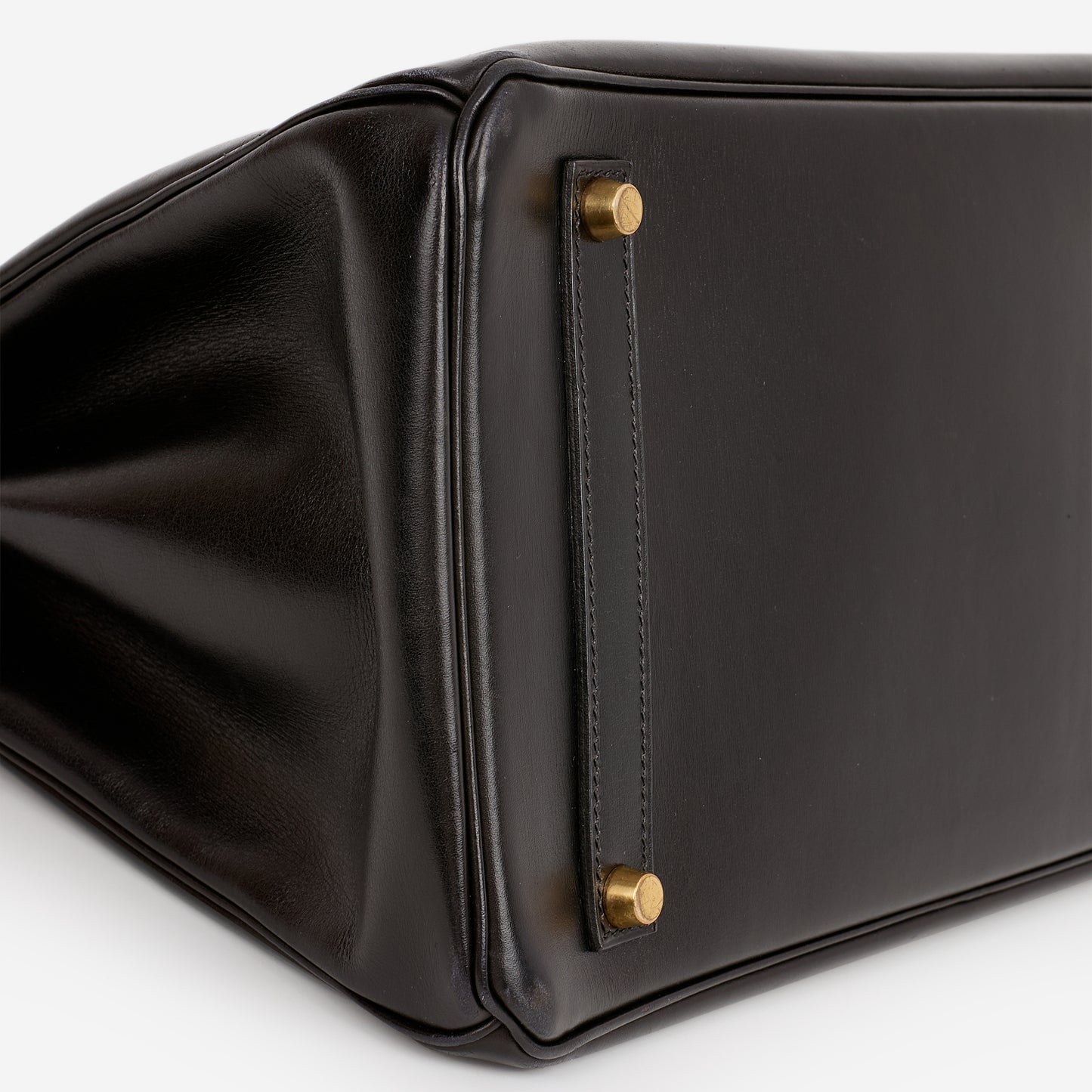 Hermès Vintage Birkin 35 - Noir Box Retourne | Gold Hardware