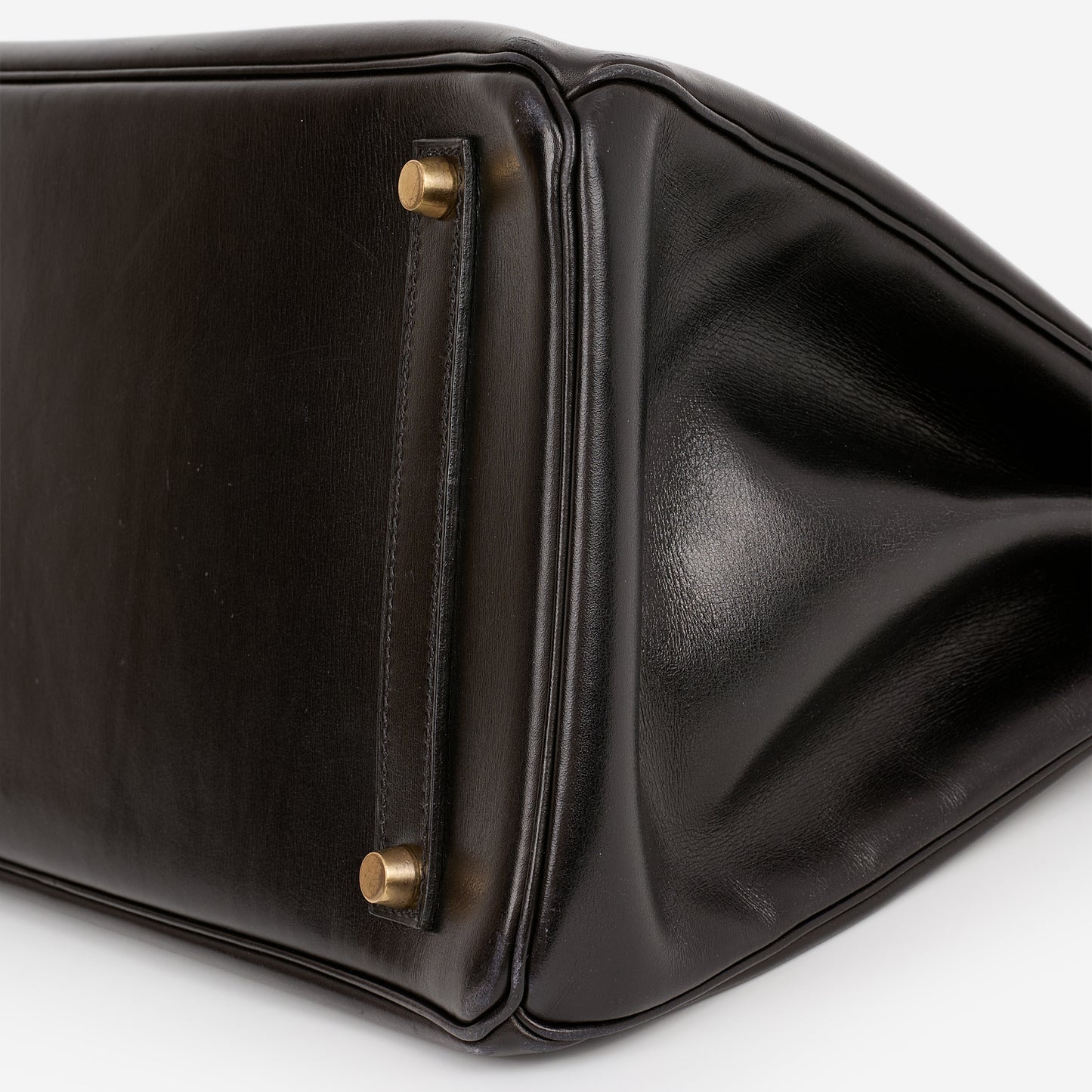 Hermès Vintage Birkin 35 - Noir Box Retourne | Gold Hardware