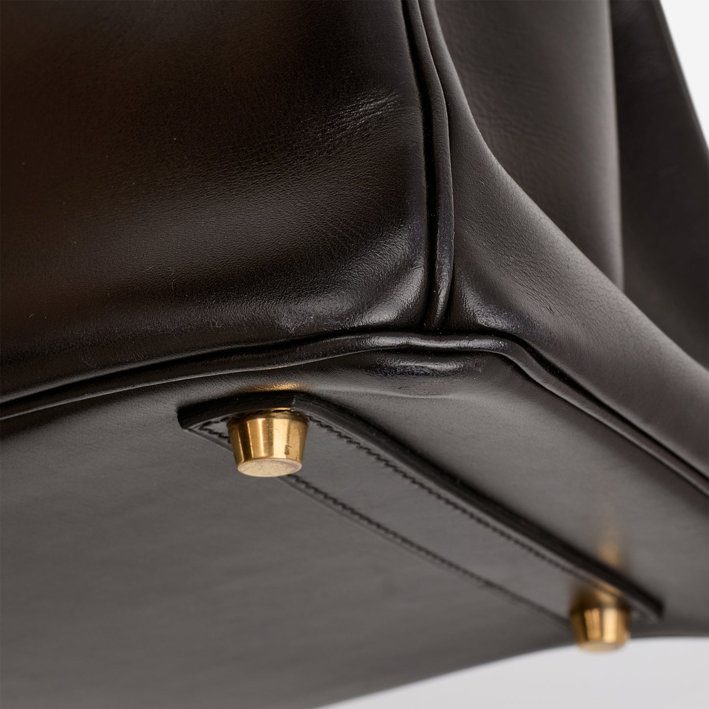 Hermès Vintage Birkin 35 - Noir Box Retourne | Gold Hardware