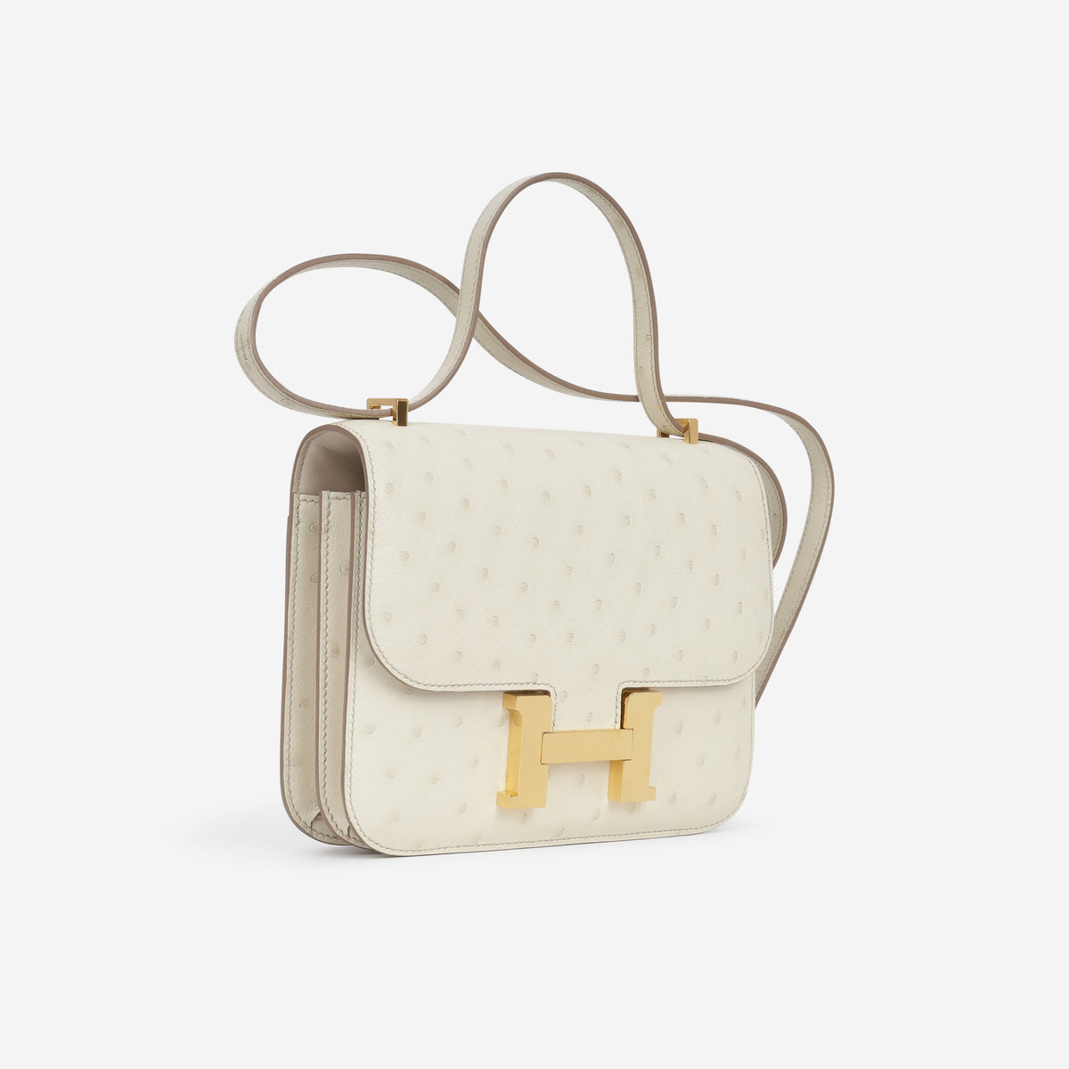 Hermès Constance 18 - Beton Ostrich | Gold Hardware