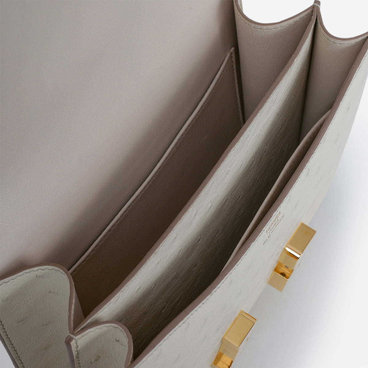 Hermès Constance 18 - Beton Ostrich | Gold Hardware