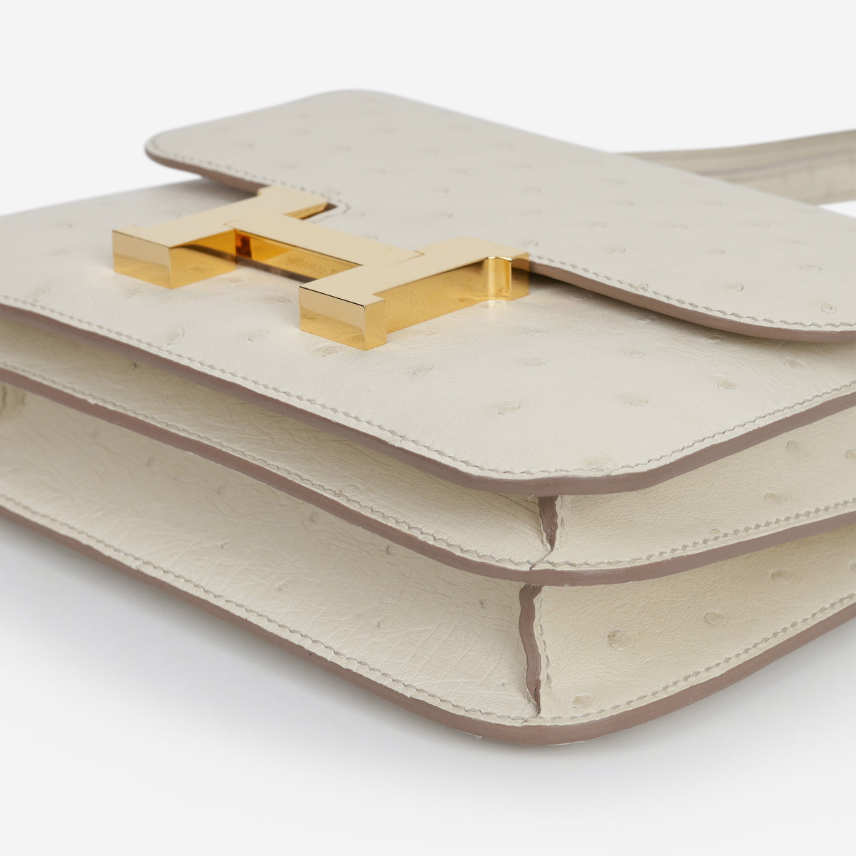 Hermès Constance 18 - Beton Ostrich | Gold Hardware