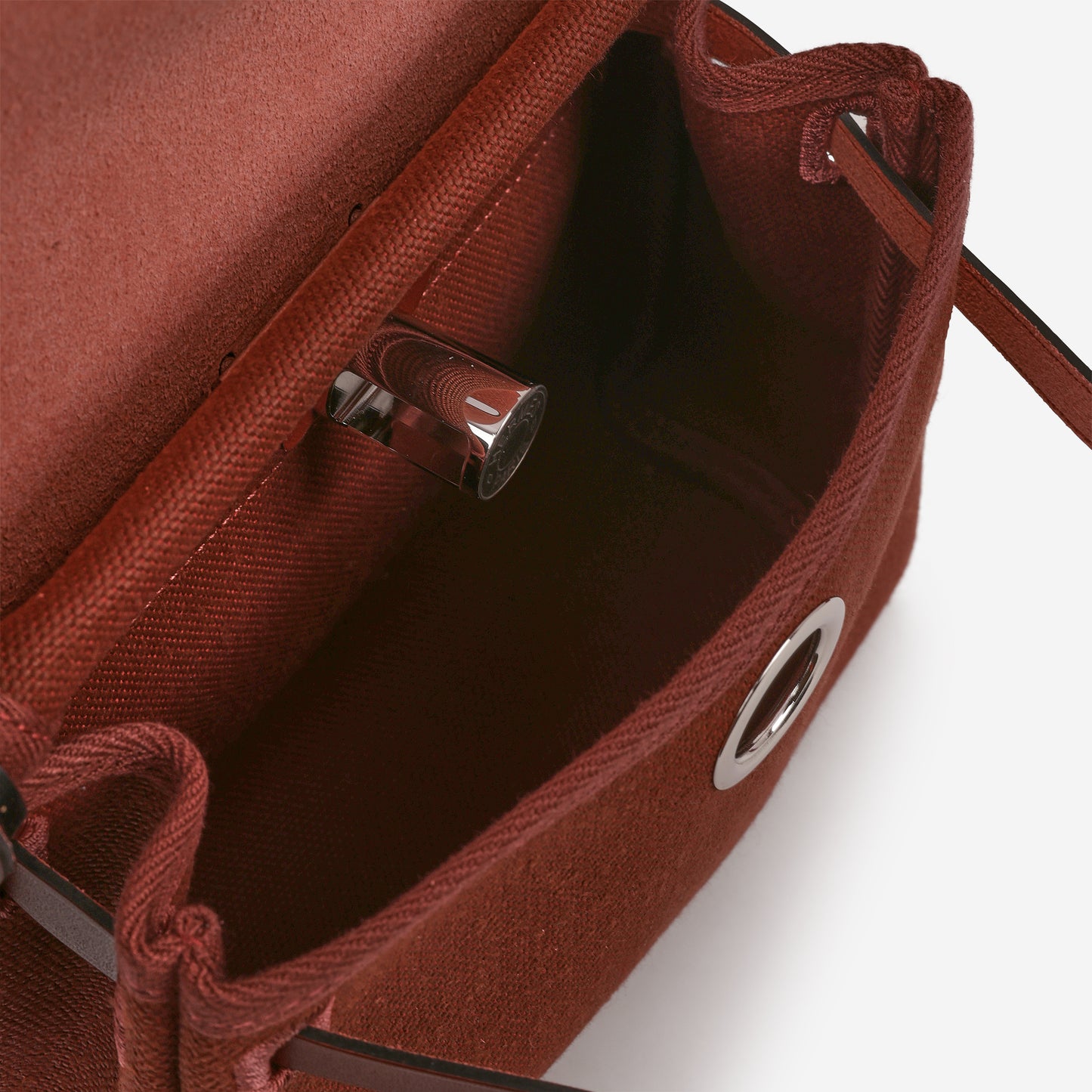 Hermès Mini Herbag 20 - Rouge H Canvas / Hunter | Palladium Hardware