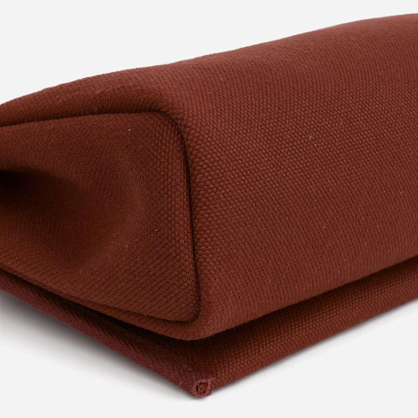 Hermès Mini Herbag 20 - Rouge H Canvas / Hunter | Palladium Hardware