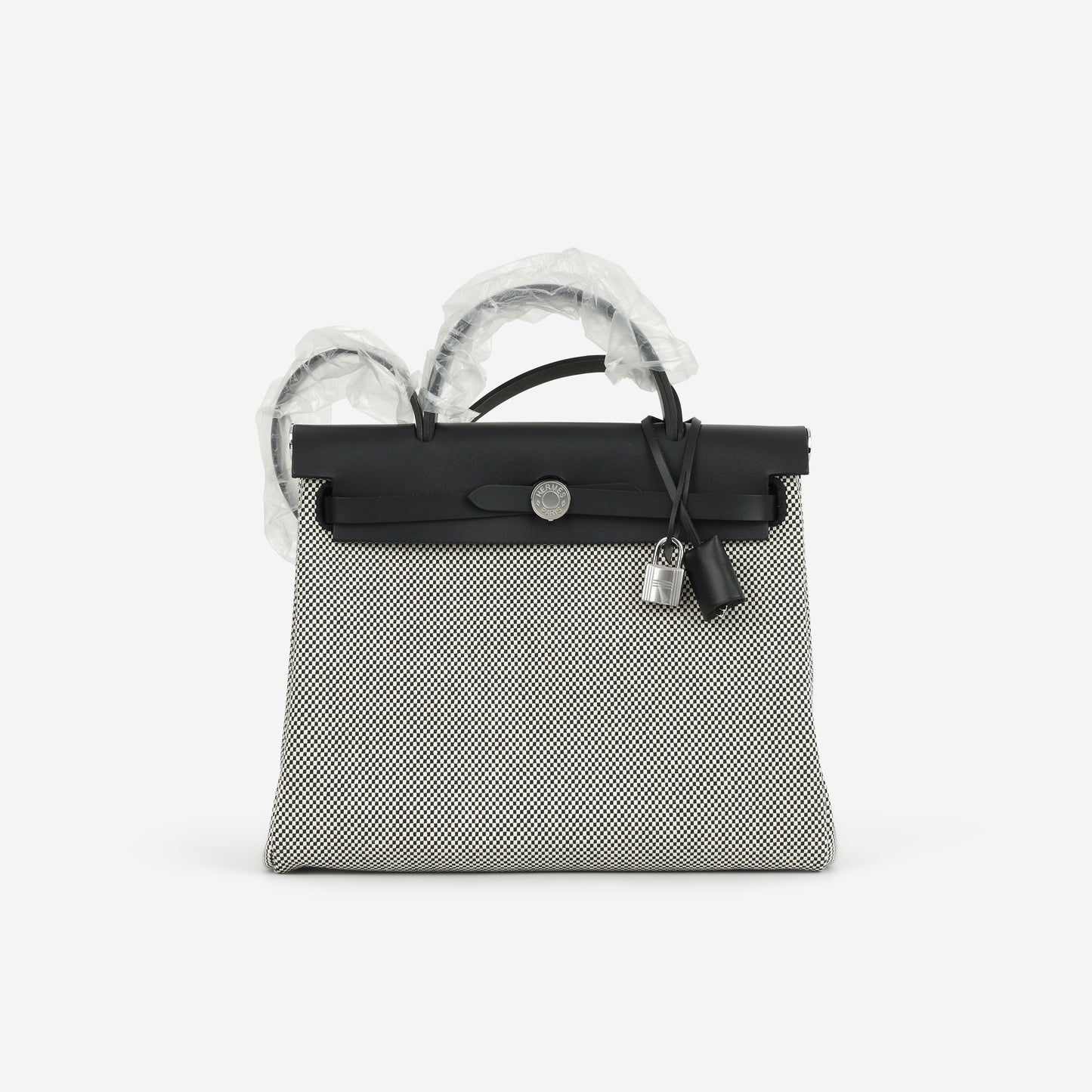 Hermès Herbag 31 - Black Quadrille / Hunter | Palladium Hardware