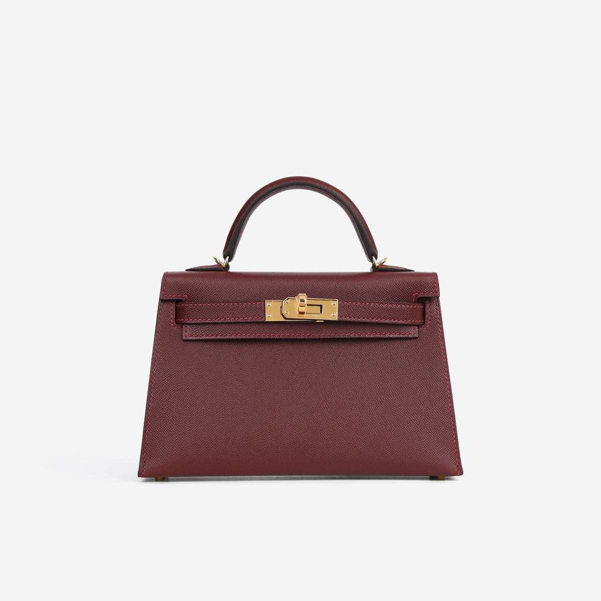Hermès Mini Kelly 20cm - Rouge H Madame | Gold Hardware
