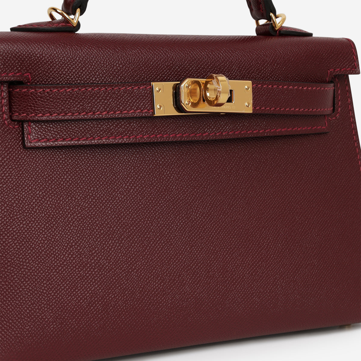 Hermès Mini Kelly 20cm - Rouge H Madame | Gold Hardware