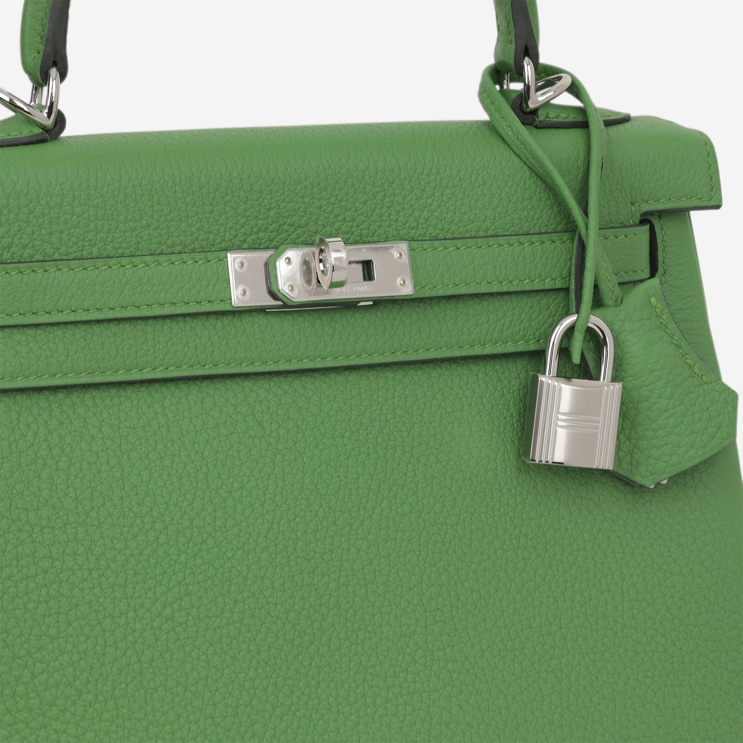 Hermès Kelly 25 - Vert Yucca Togo | Palladium Hardware
