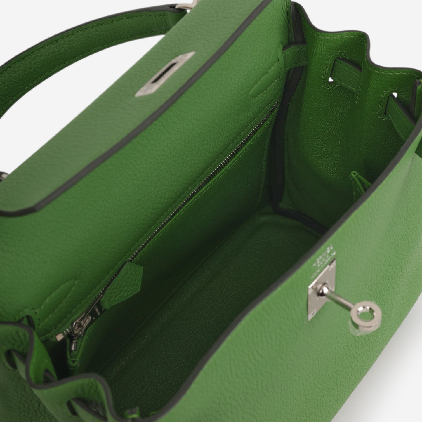 Hermès Kelly 25 - Vert Yucca Togo | Palladium Hardware