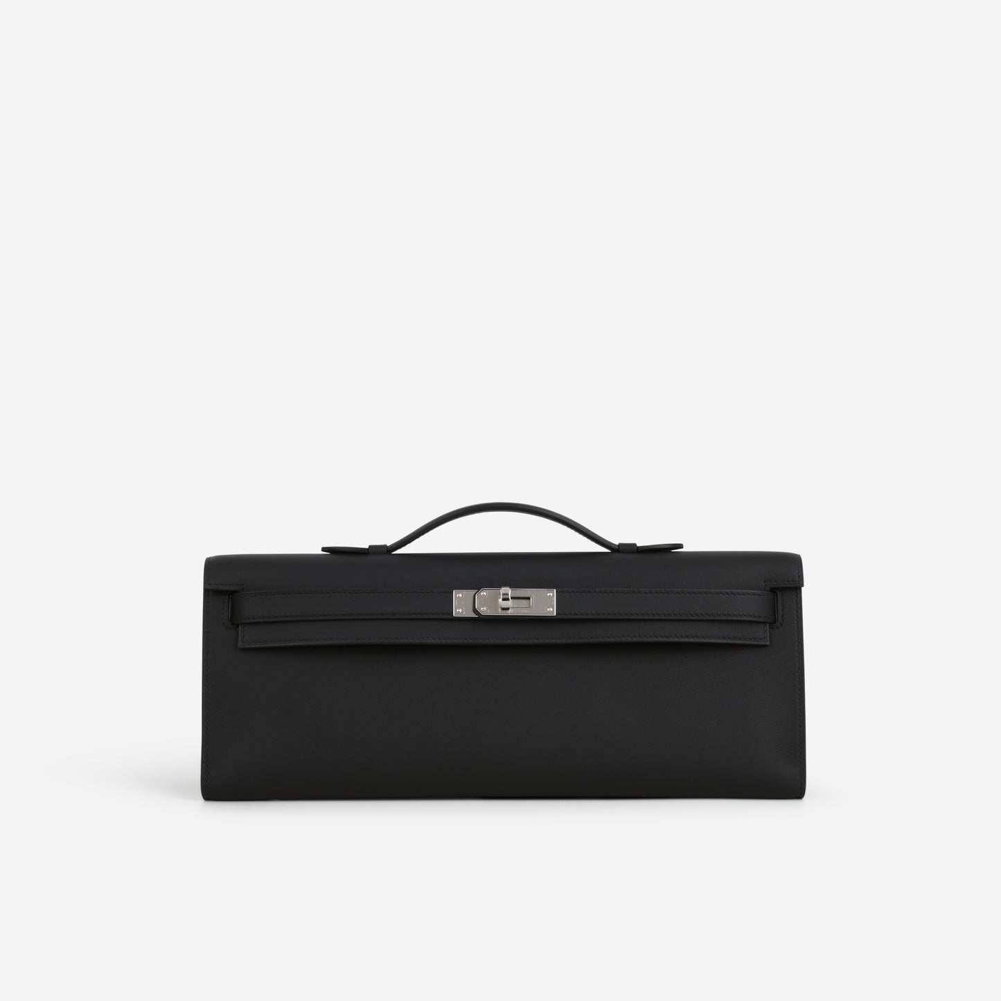 Hermès Kelly Cut - Black Swift | Palladium Hardware - Bagista