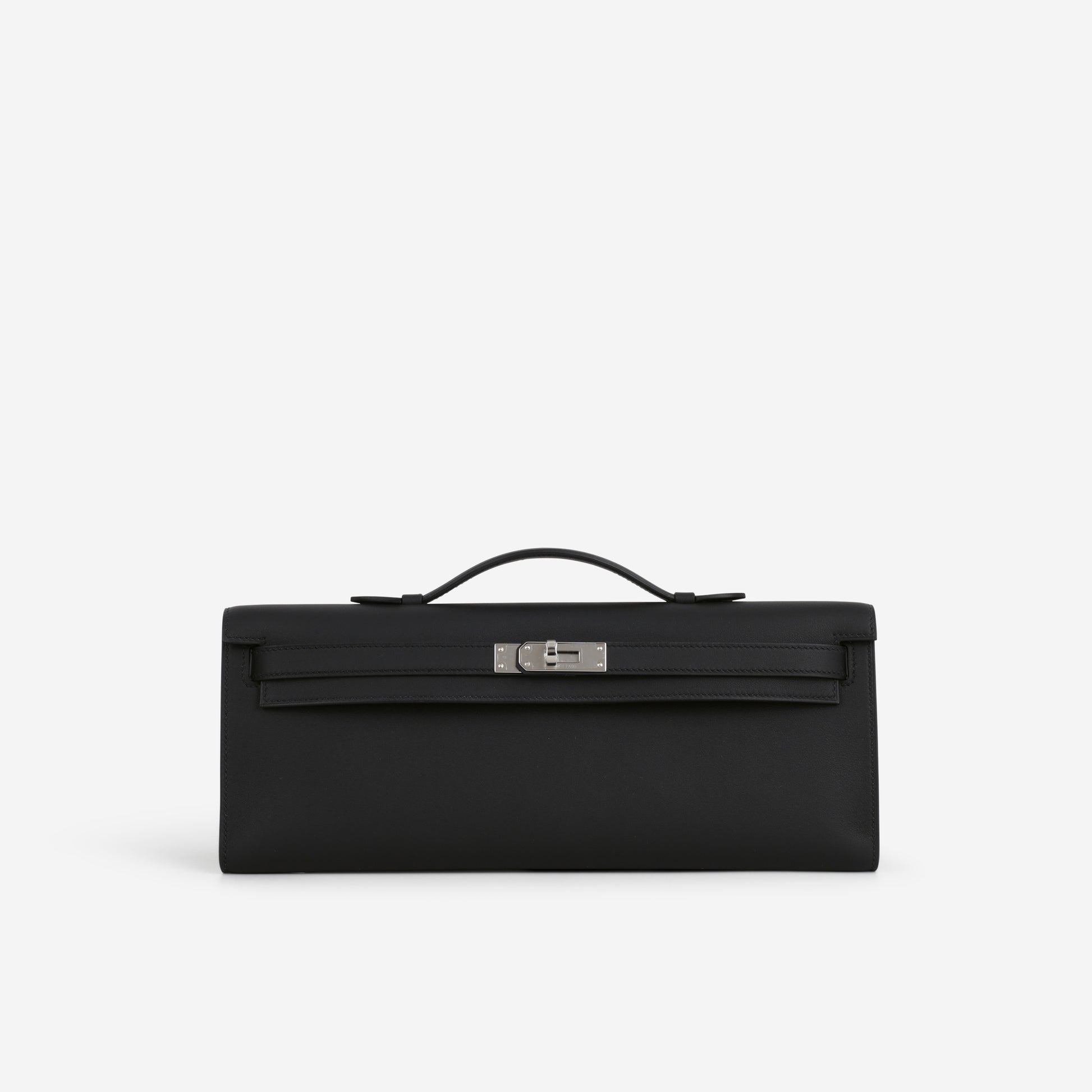 Hermès Kelly Cut - Black Swift | Palladium Hardware - Bagista