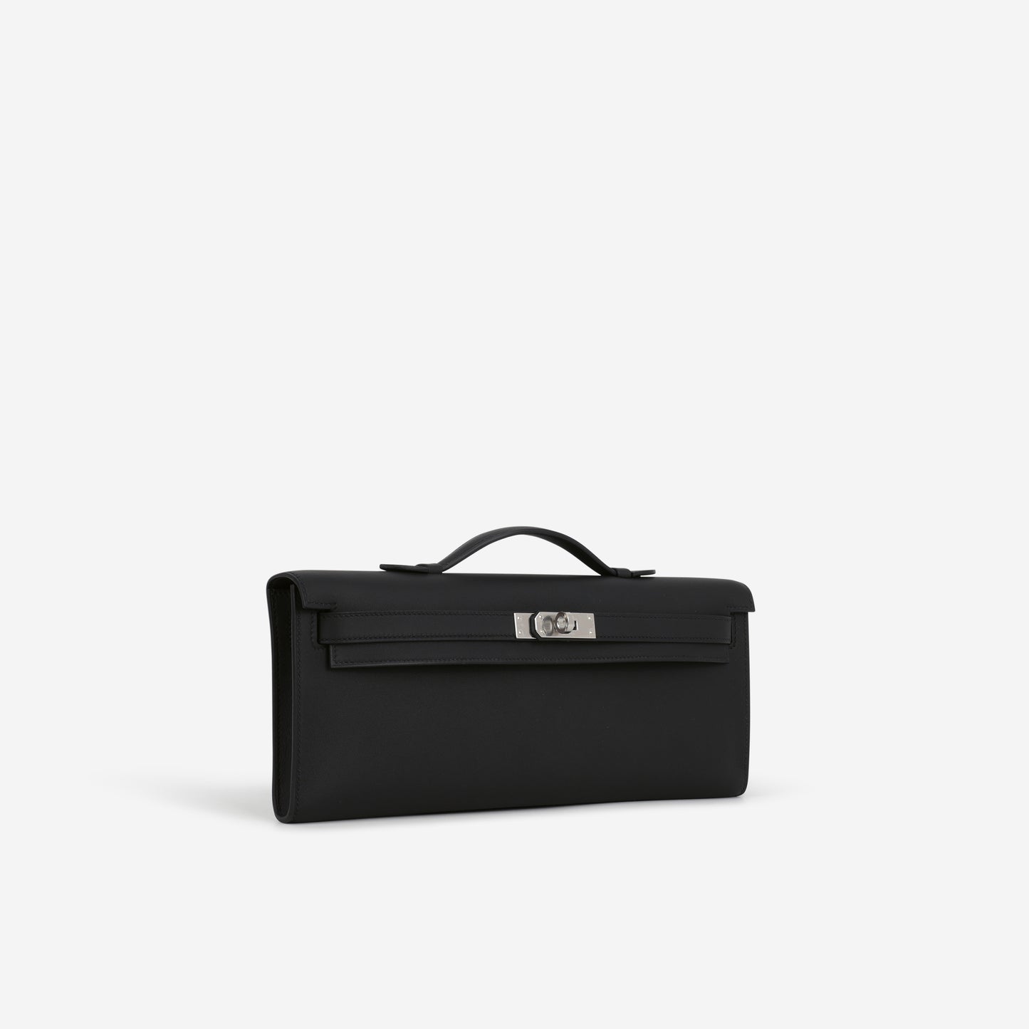 Hermès Kelly Cut - Black Swift | Palladium Hardware - Bagista