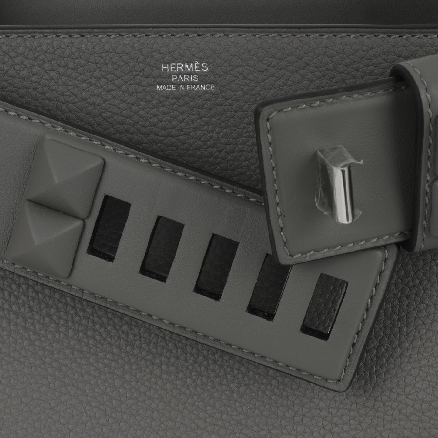 Hermès Medor Bag - Gris Meyer Togo / Swift | Palladium Harware