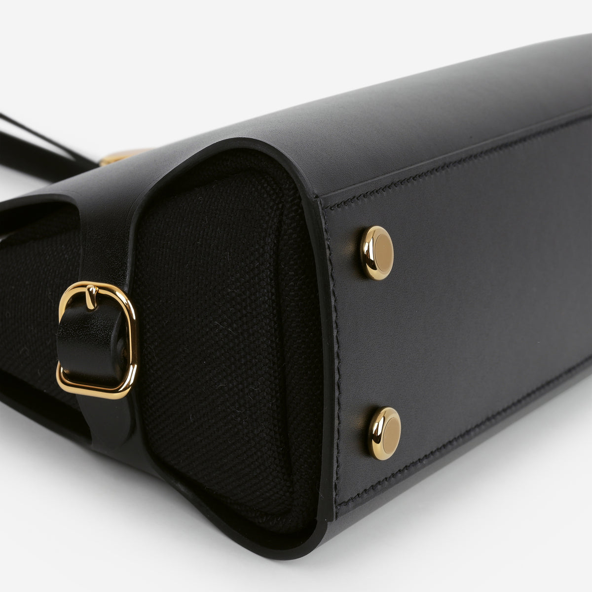 Hermès Tablier Sellier - Noir Toile Militaire / Hunter | Gold Hardware