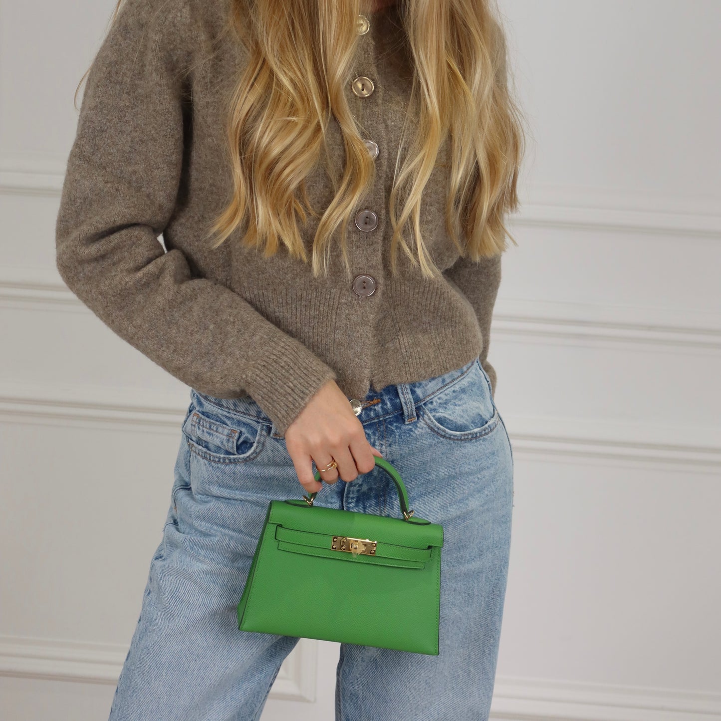 Hermès Mini Kelly - Vert Yucca Epsom | Gold Hardware