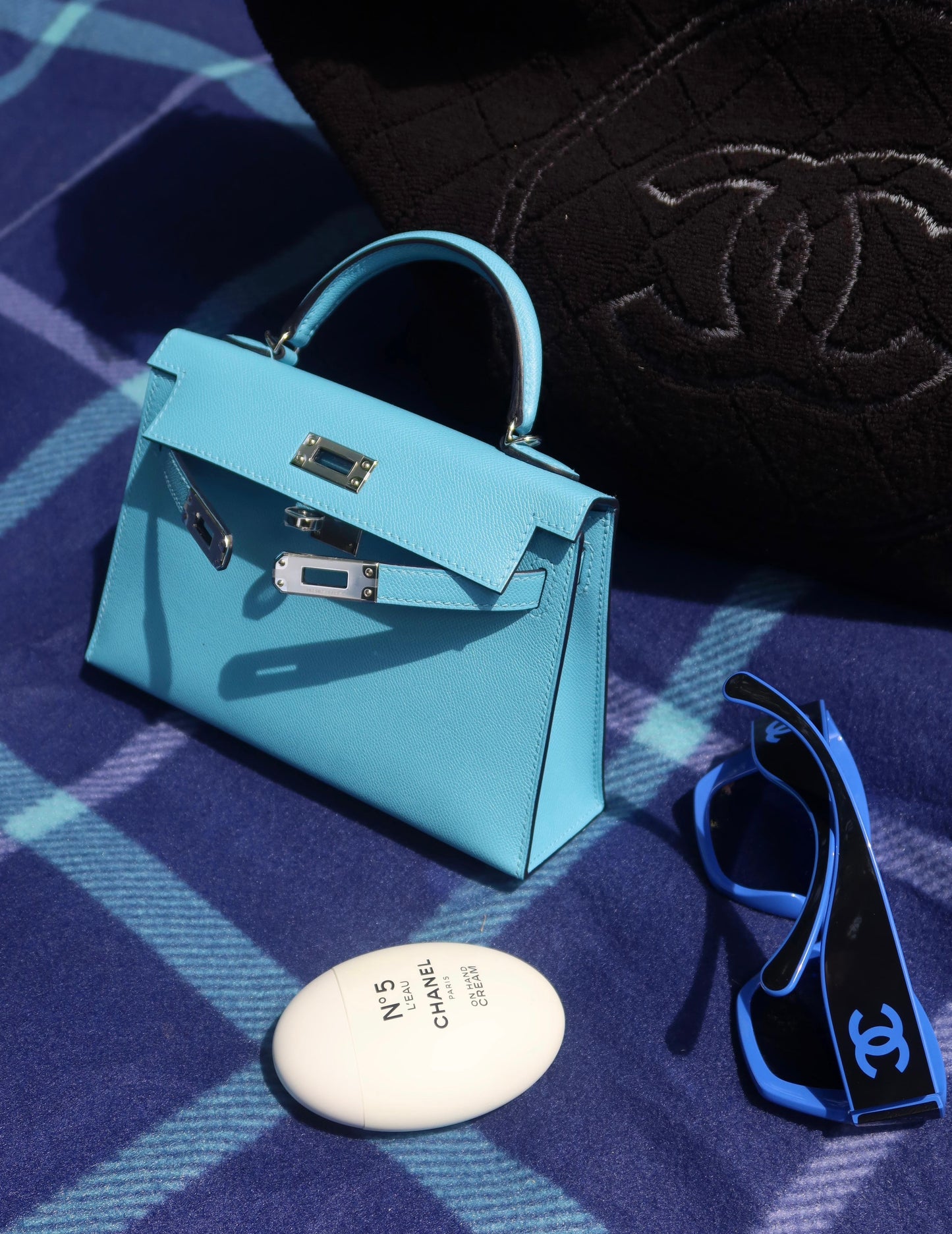 Hermès Mini Kelly 20 II - Bleu Du Nord Madame | Palladium