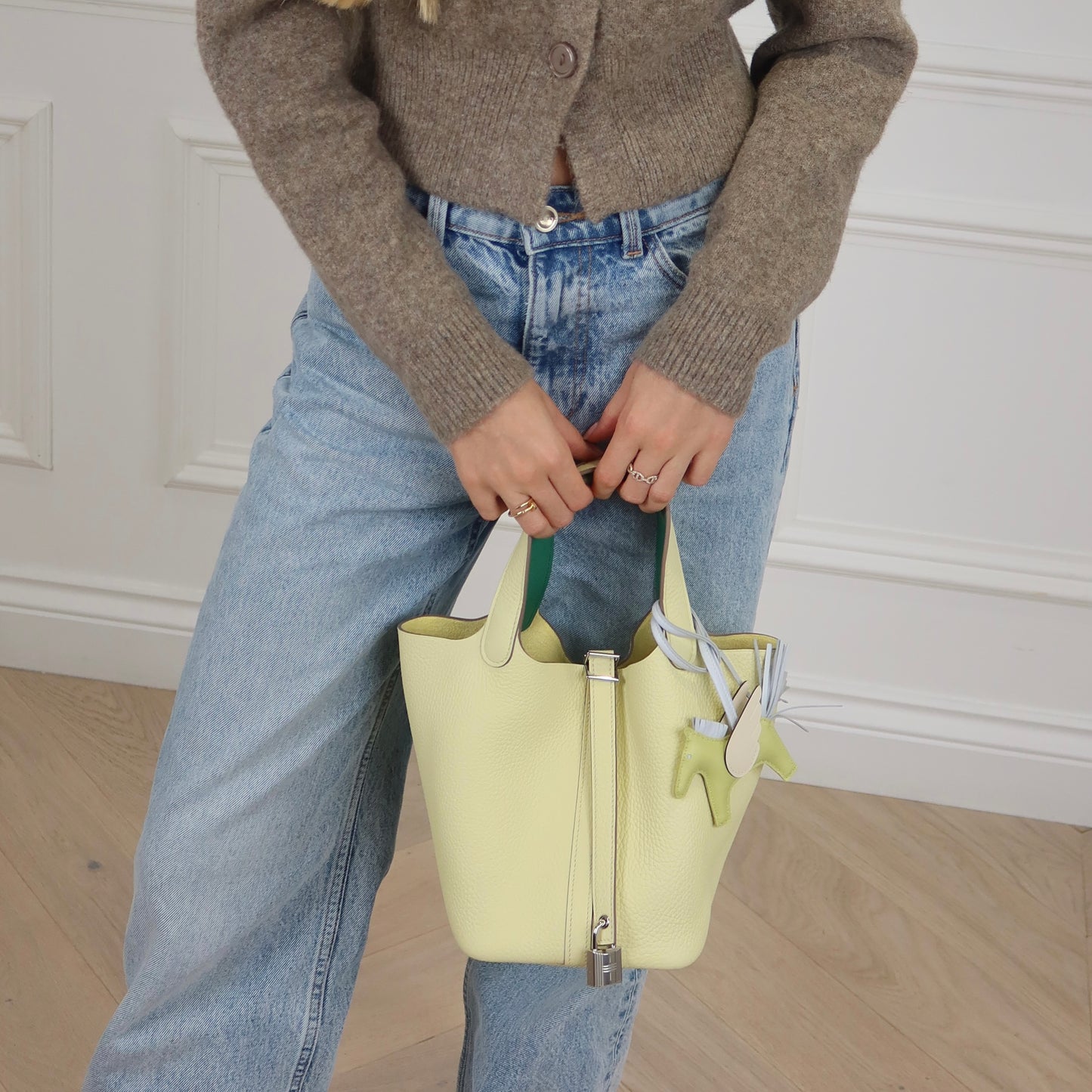 Hermès Picotin 18 Eclat - Jaune Milton / Vert Vertigo