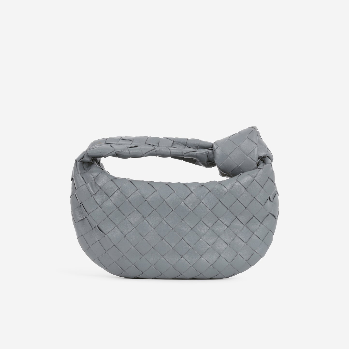 Bottega Mini Jodie Shoulder Bag - Grey Intrecciato | Gold Hardware - Bagista