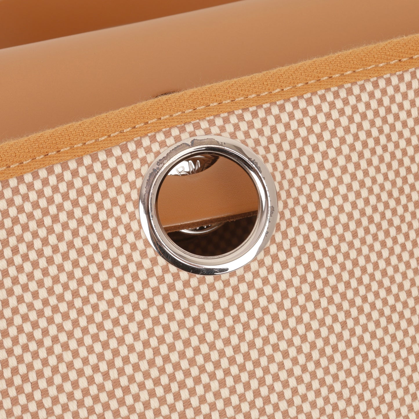 Hermès Herbag 31 - Ecru Viking Criss Toile Canvas / Naturel Sable Hunter | Palladium Hardware