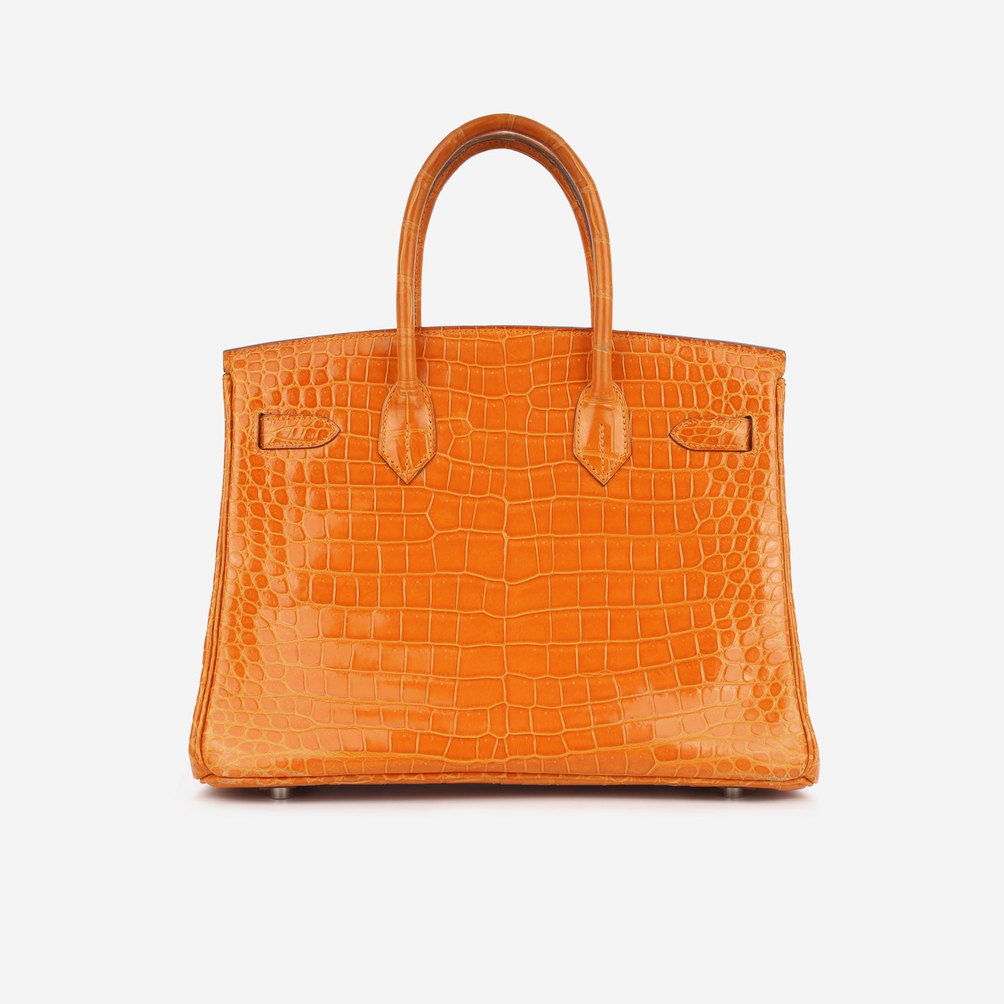 Birkin 30 - Orange Porosus Crocodile Lisse