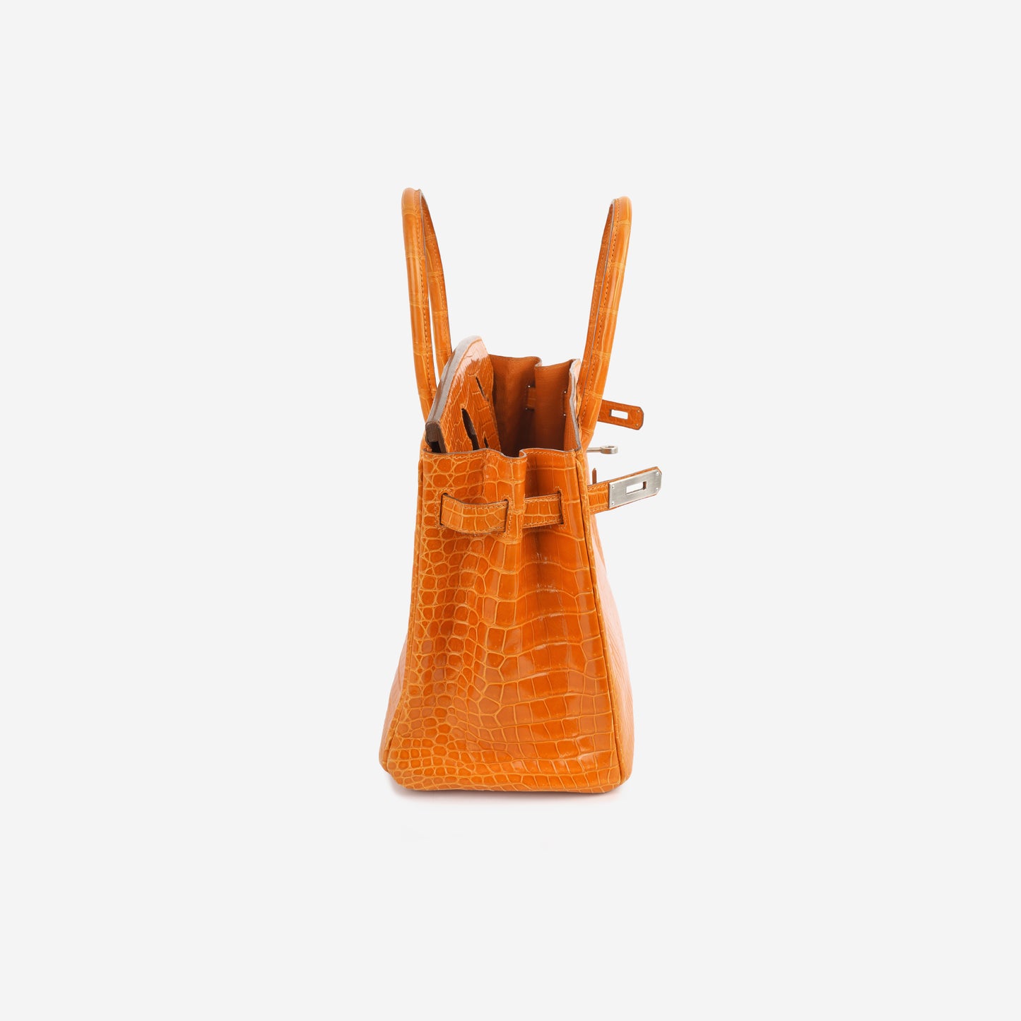 Birkin 30 - Orange Porosus Crocodile Lisse