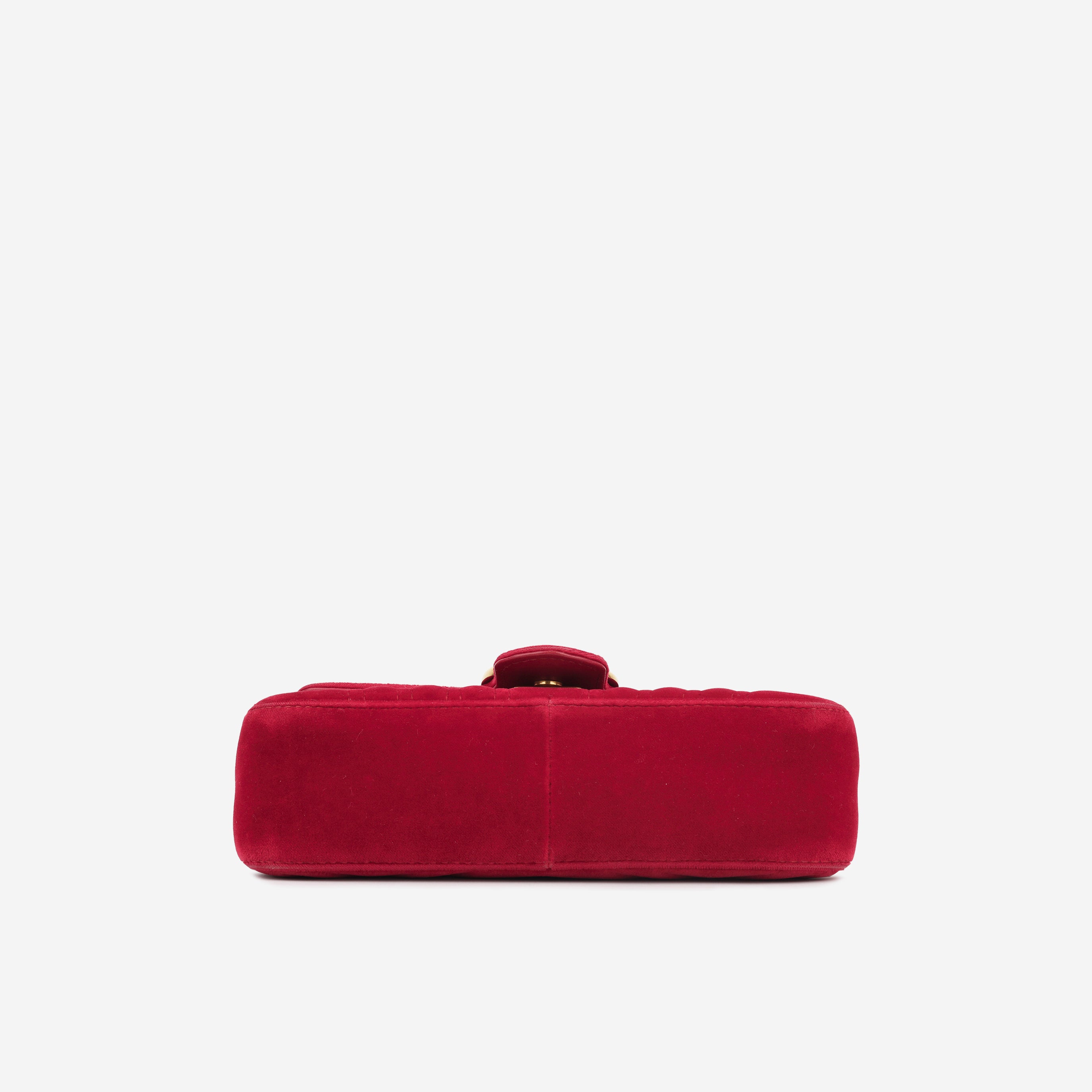 Gucci - Mini Marmont Red Velvet GHW - Pre-Loved – Bagista